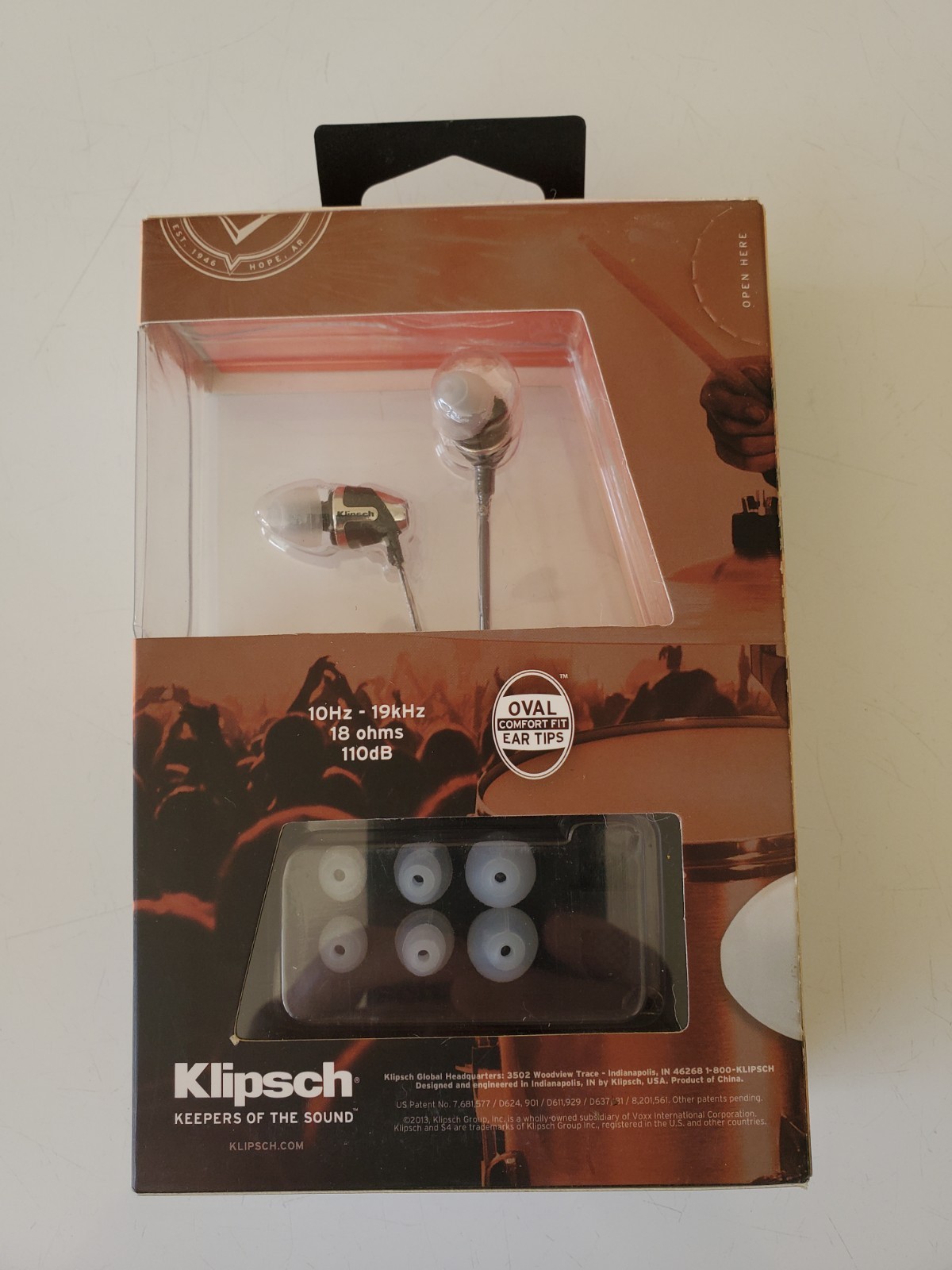 Klipsch Image S4 In-Ear Enhanced Bass Noise-Isolating Headphone, Black