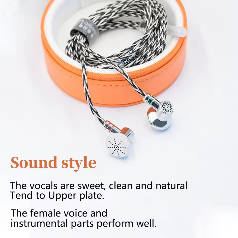 QIGOM HIFI Wired Headsets, S40A Lanyin Grass, High Analytical Separation, 40Ω