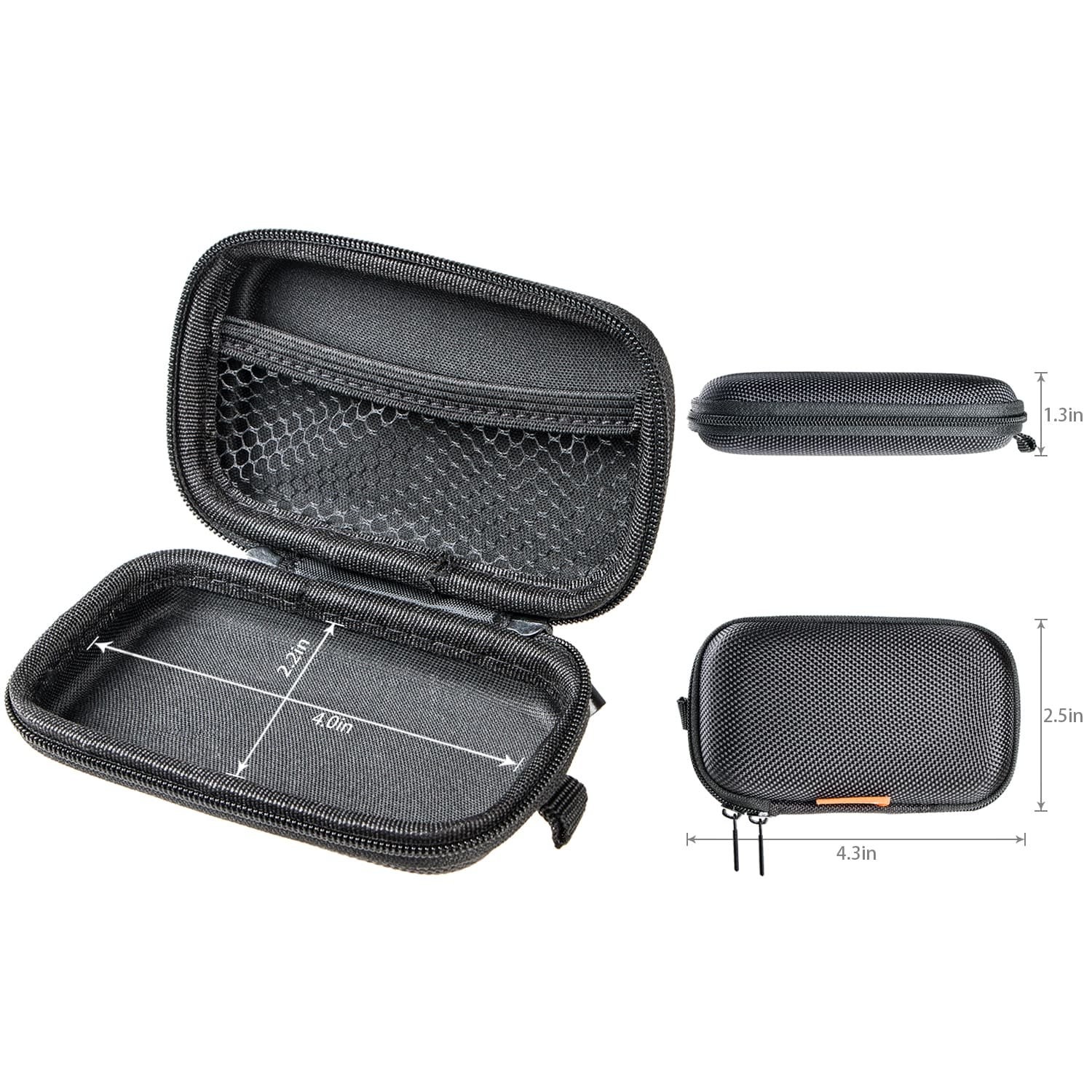 Small Hard EVA Case – Portable Protection Earbud Case Zipper Pouch for Headset,
