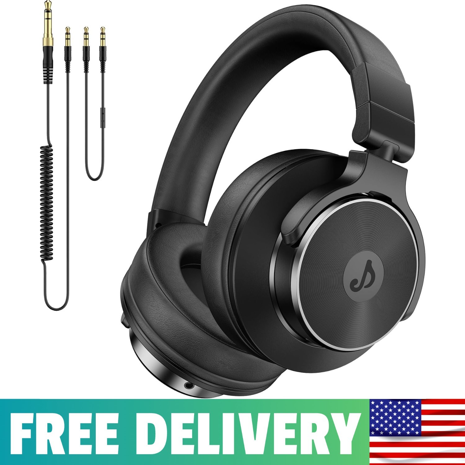 Wired Headphones, Over Ear Headphones For Studio Monitor & Mixing DJ | 50mm