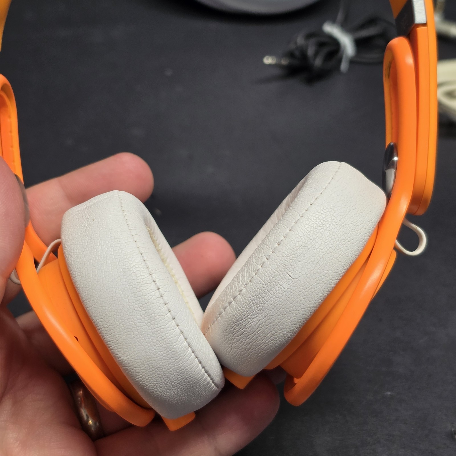 Beats Mixr Wired On-Ear DJ Headphones Neon Orange David Guetta Edition