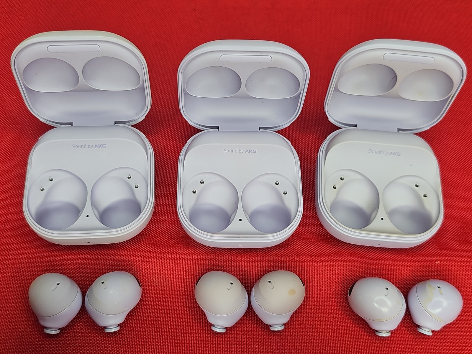 Samsung Galaxy Buds2 Pro SM-R510 True Wireless Earbud Headphones Lot Of 5 TESTED