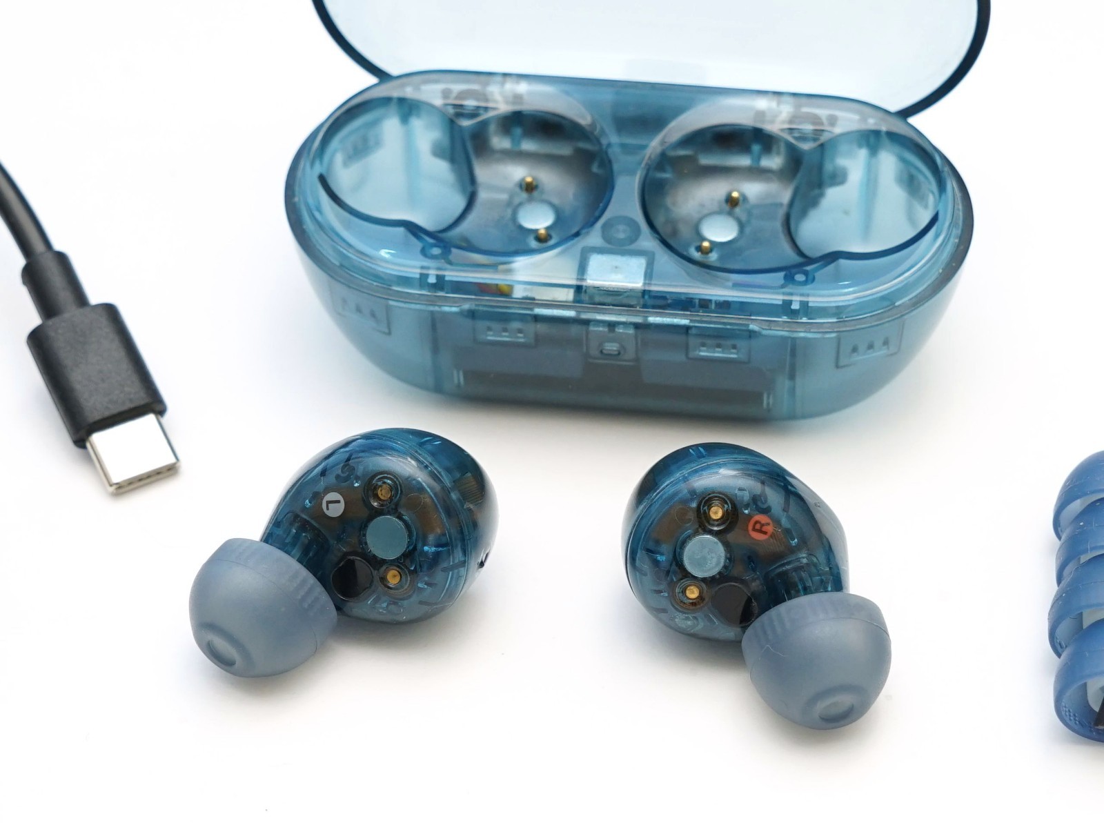 Sony WF-C710N/L Earbuds Truly Wireless Bluetooth Noise Canceling Glass Blue