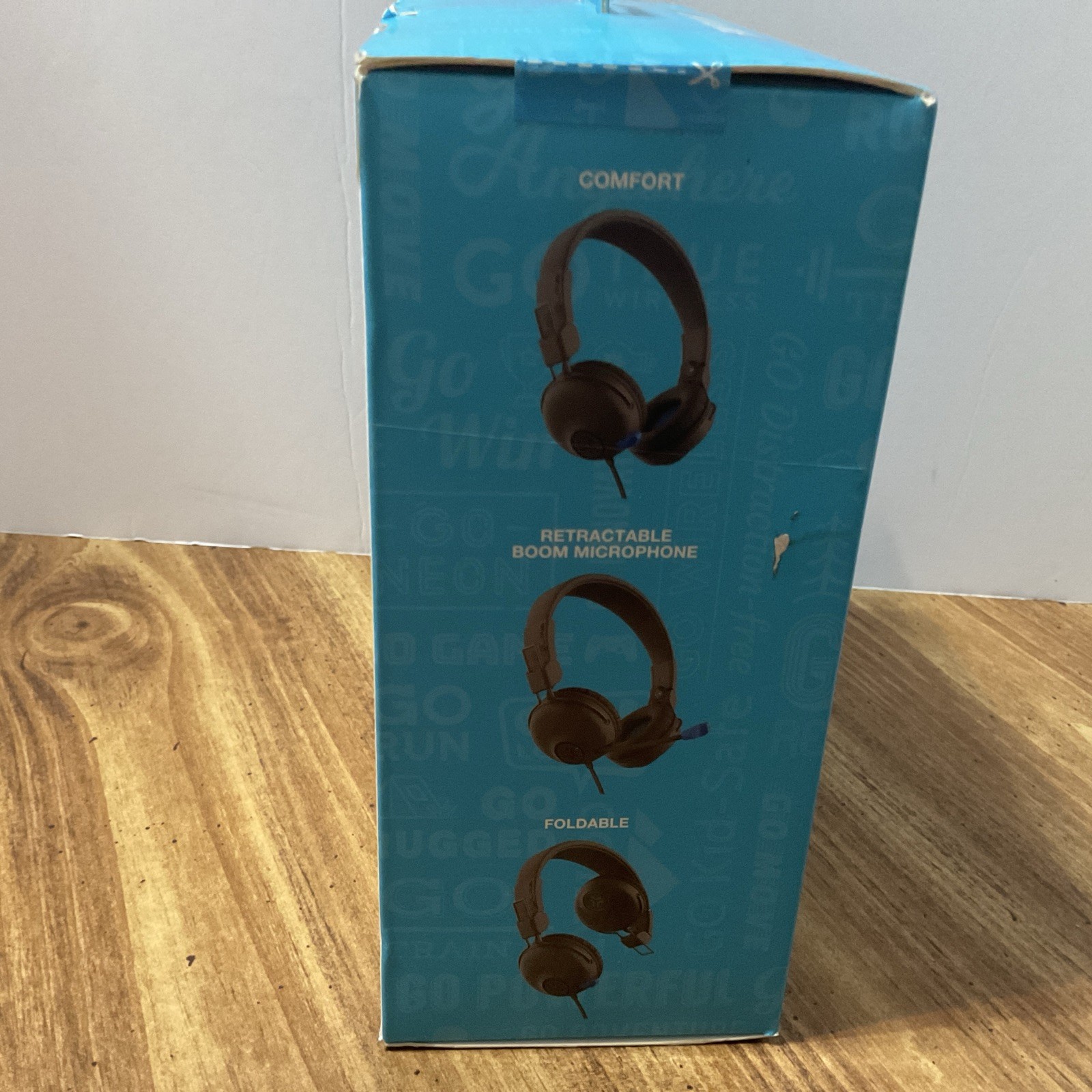 JLab JBuddies Learn Wired Kids Headphones – Gray/Blue
