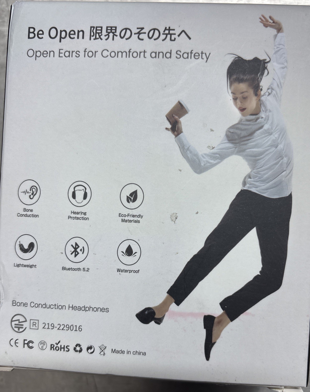 HS1 Bone Conduction Headphones Open-Ear Wireless Bluetooth Workout Headphones