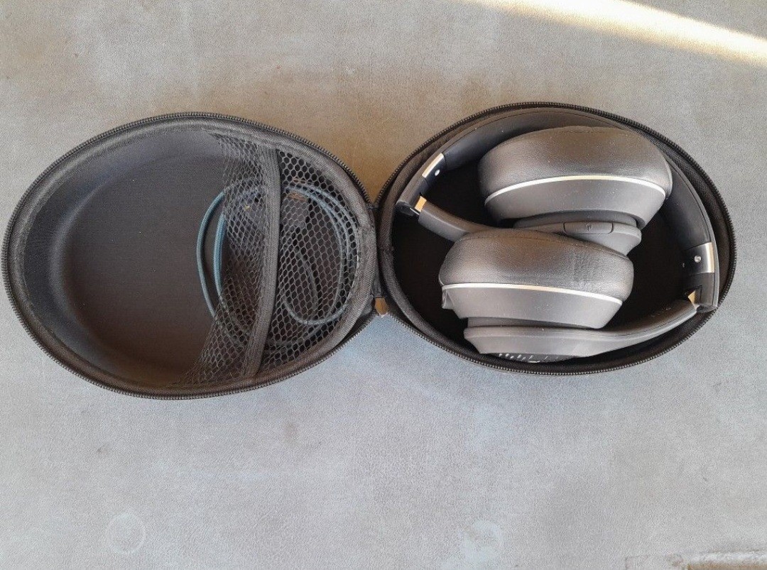 Tribit XFREE Tune Bluetooth Over The Ear Headphones w/Hardcase & Charging Cable.