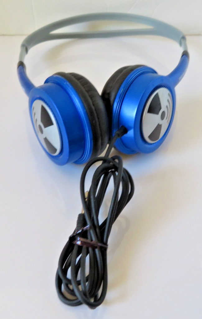 iFrogz EarPollution Toxix On-Ear Headphones Blue 3.5mm Jack