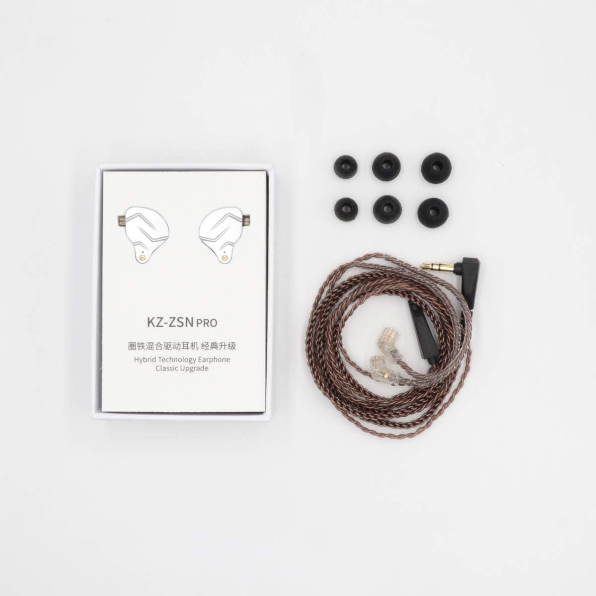 Linsoul KZ ZSN Pro Dual Driver 1BA+1DD Hybrid Metal Earphones Hifi In-Ear Monito