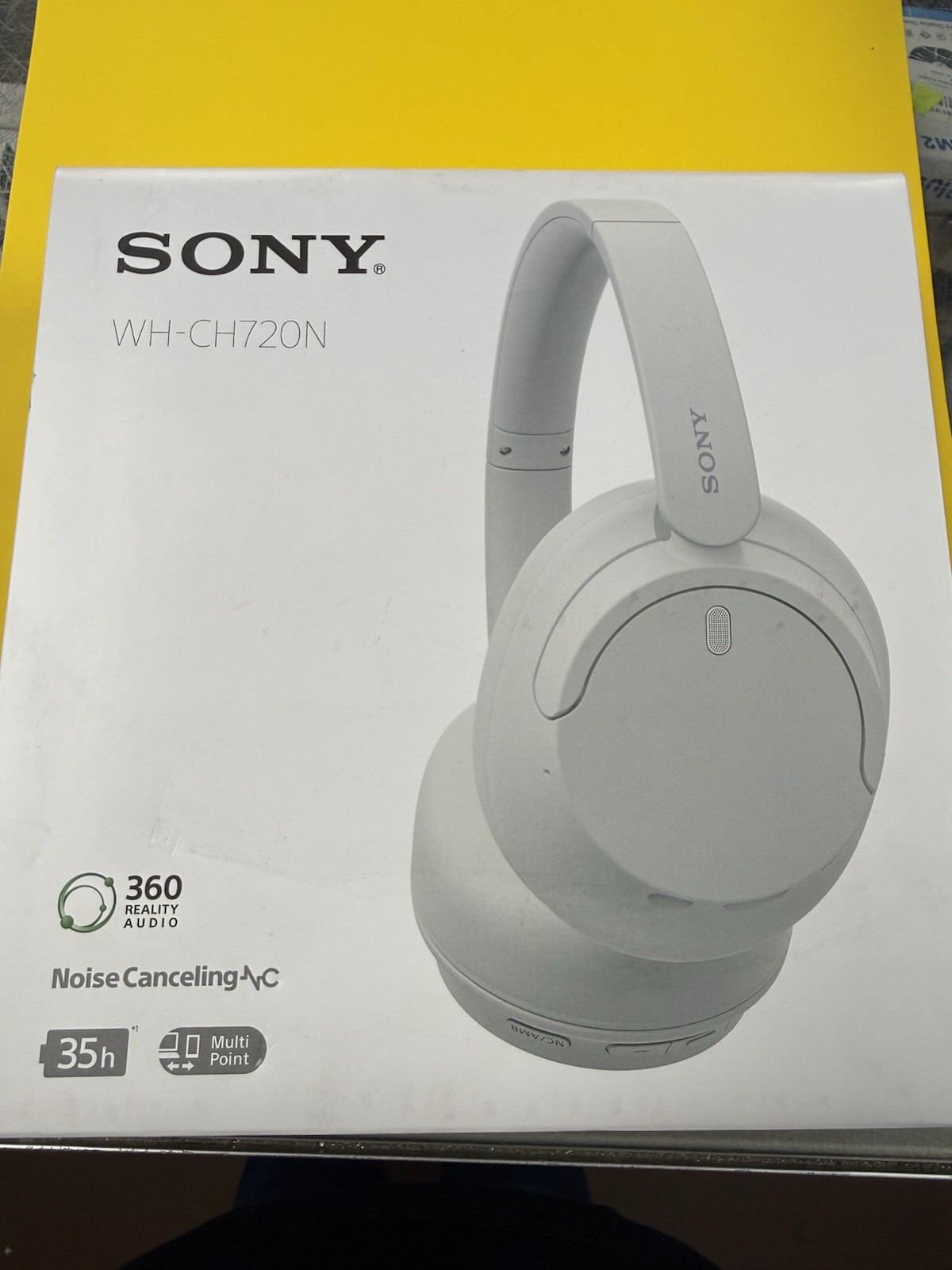 SONY WIRELESS HEADPHONES BLUETOOTH ON-EAR HEADSET W MICROPHONE – WHITE, New