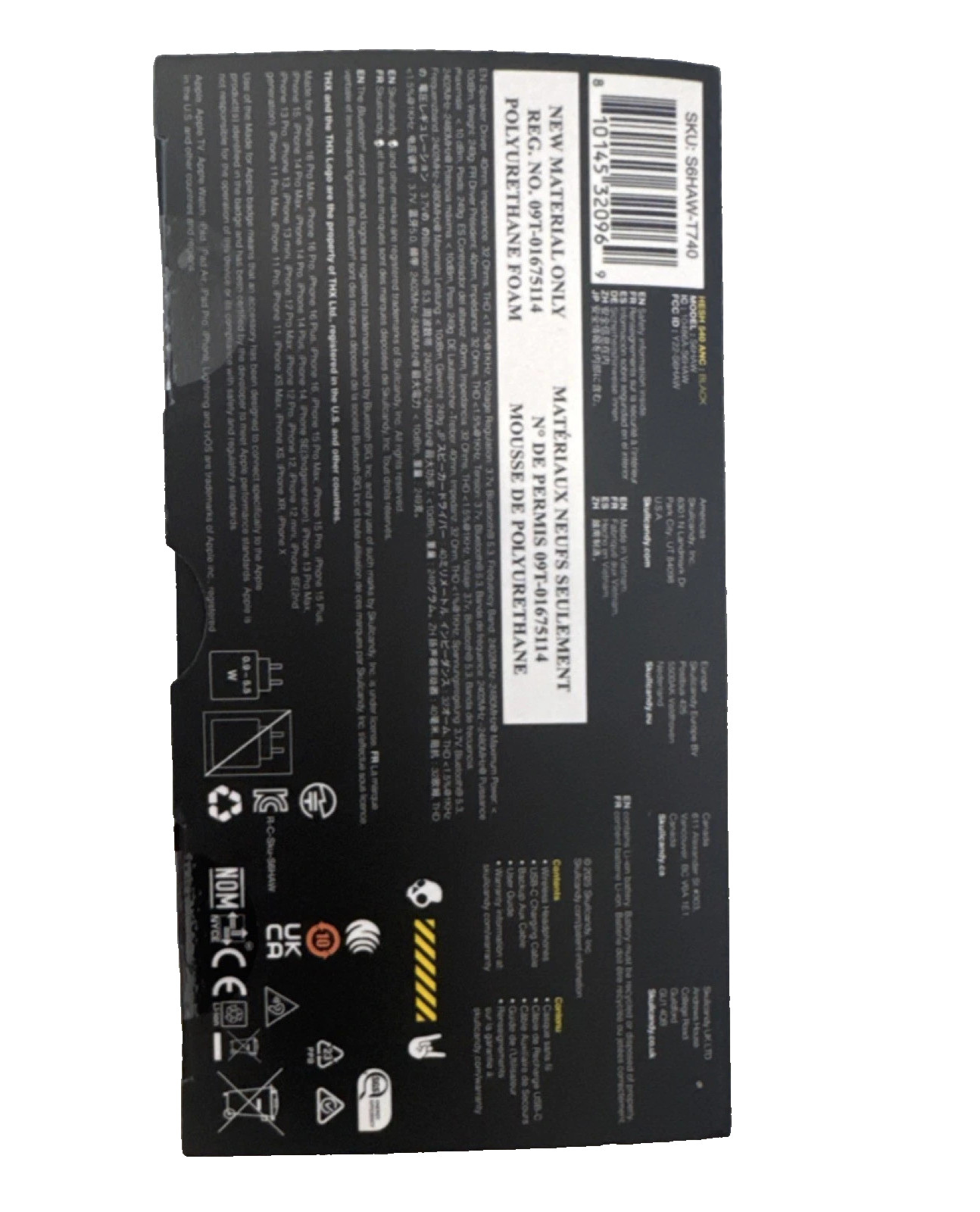 Skullcandy Hesh 540 ANC Wireless Over-Ear Bluetooth Headphones – Black *SEALED*
