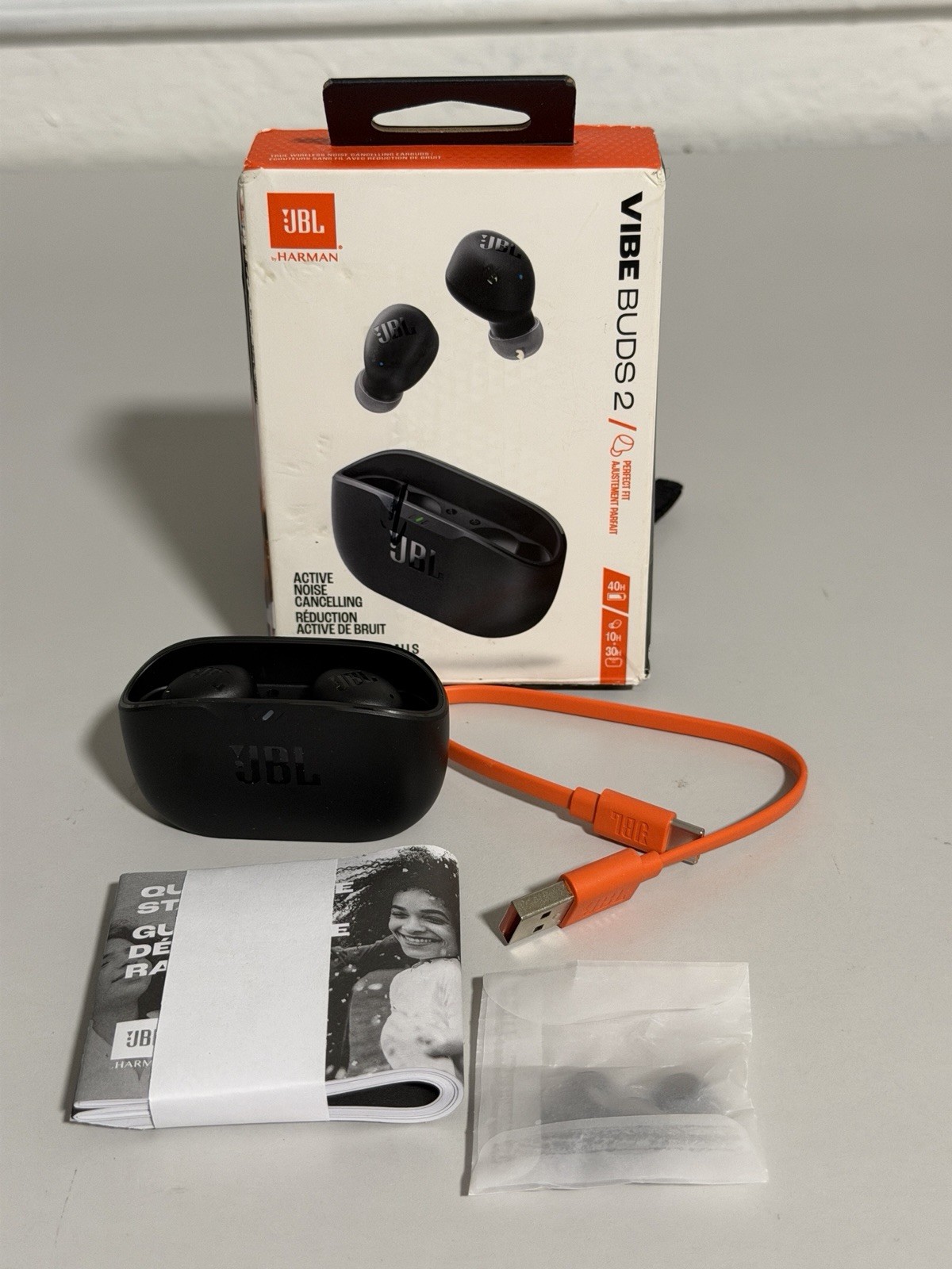 New JBL Vibe Buds 2 – True Wireless Noise Cancelling Earbuds Pure Bass Sound