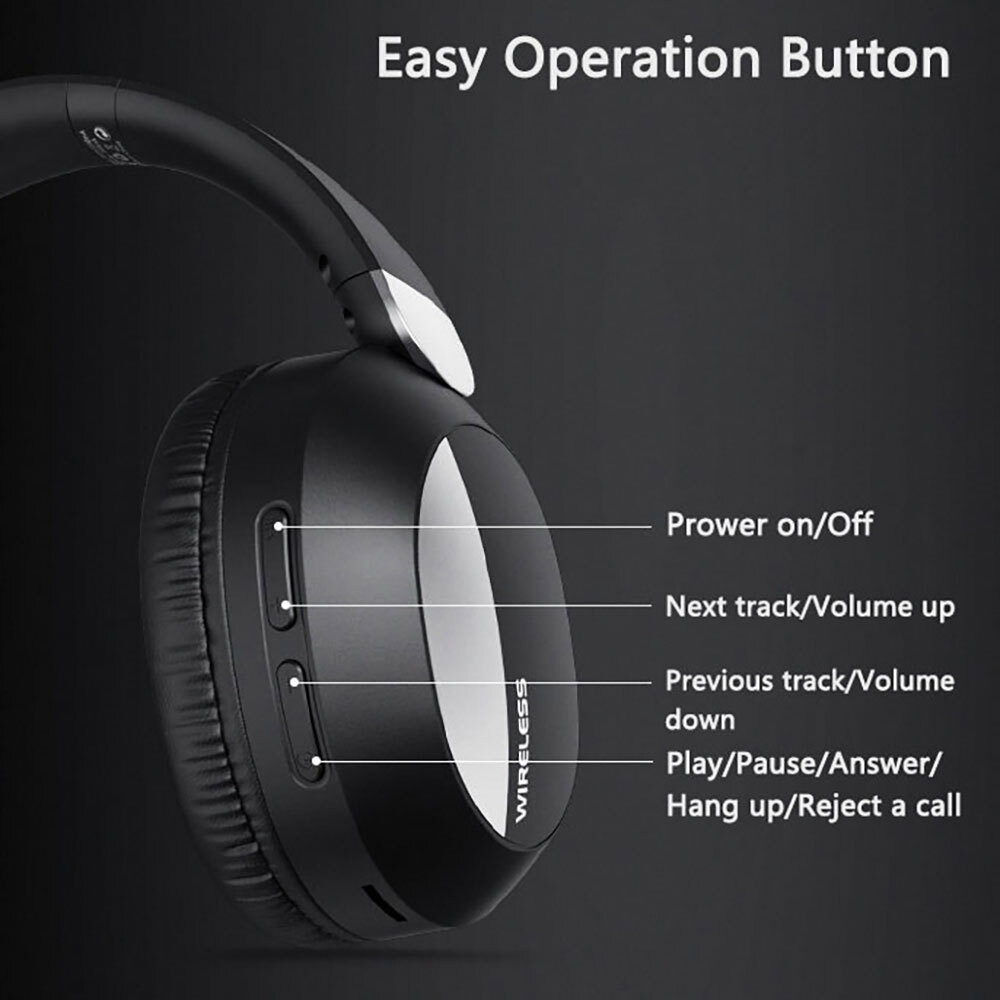 Wireless Bluetooth Over-Ear Headphone Headset For Samsung Galaxy A07 A17 A37 A57