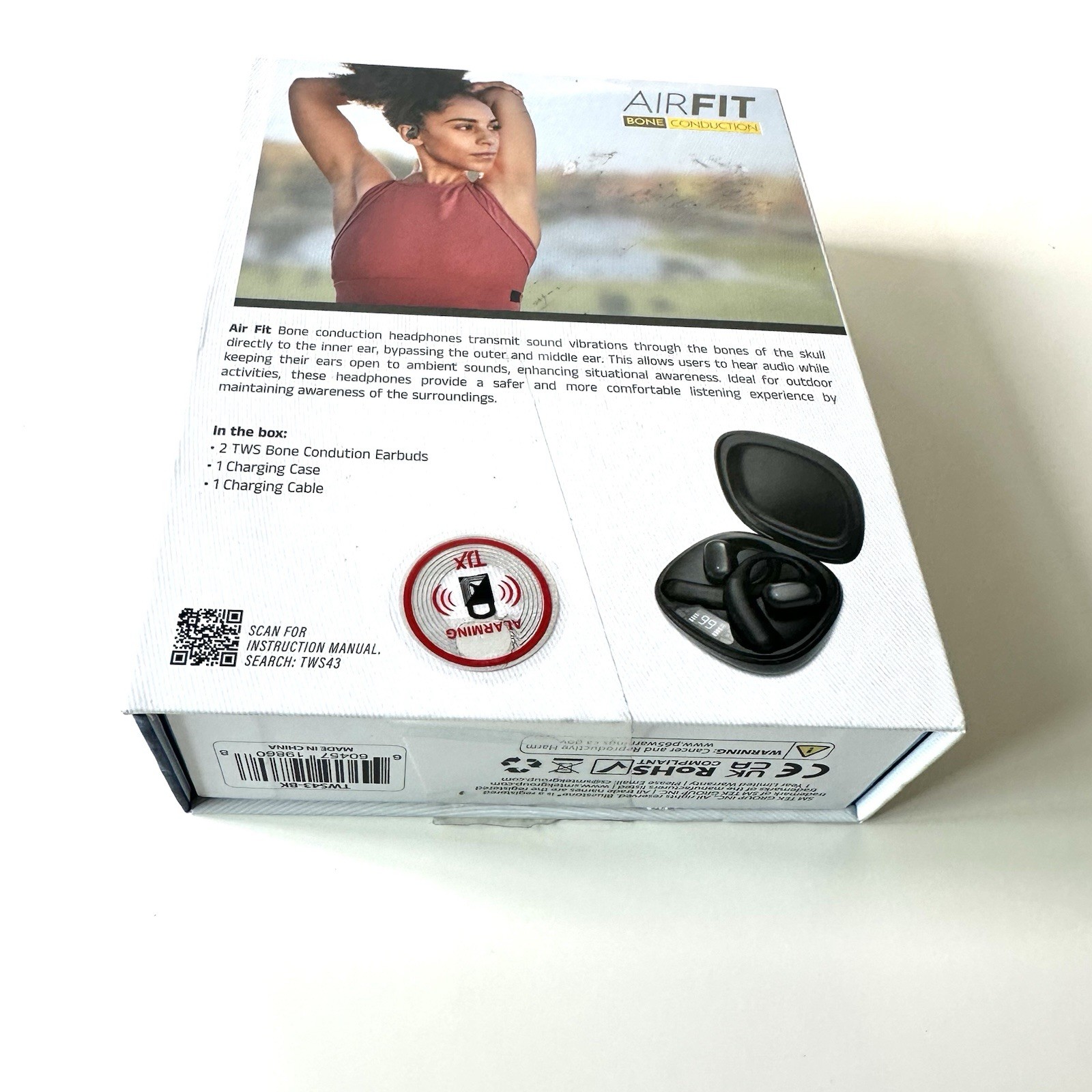 Sweat Proof BX17 Wireless Sports Earbuds w/ Case, Original Box Free Shipping!