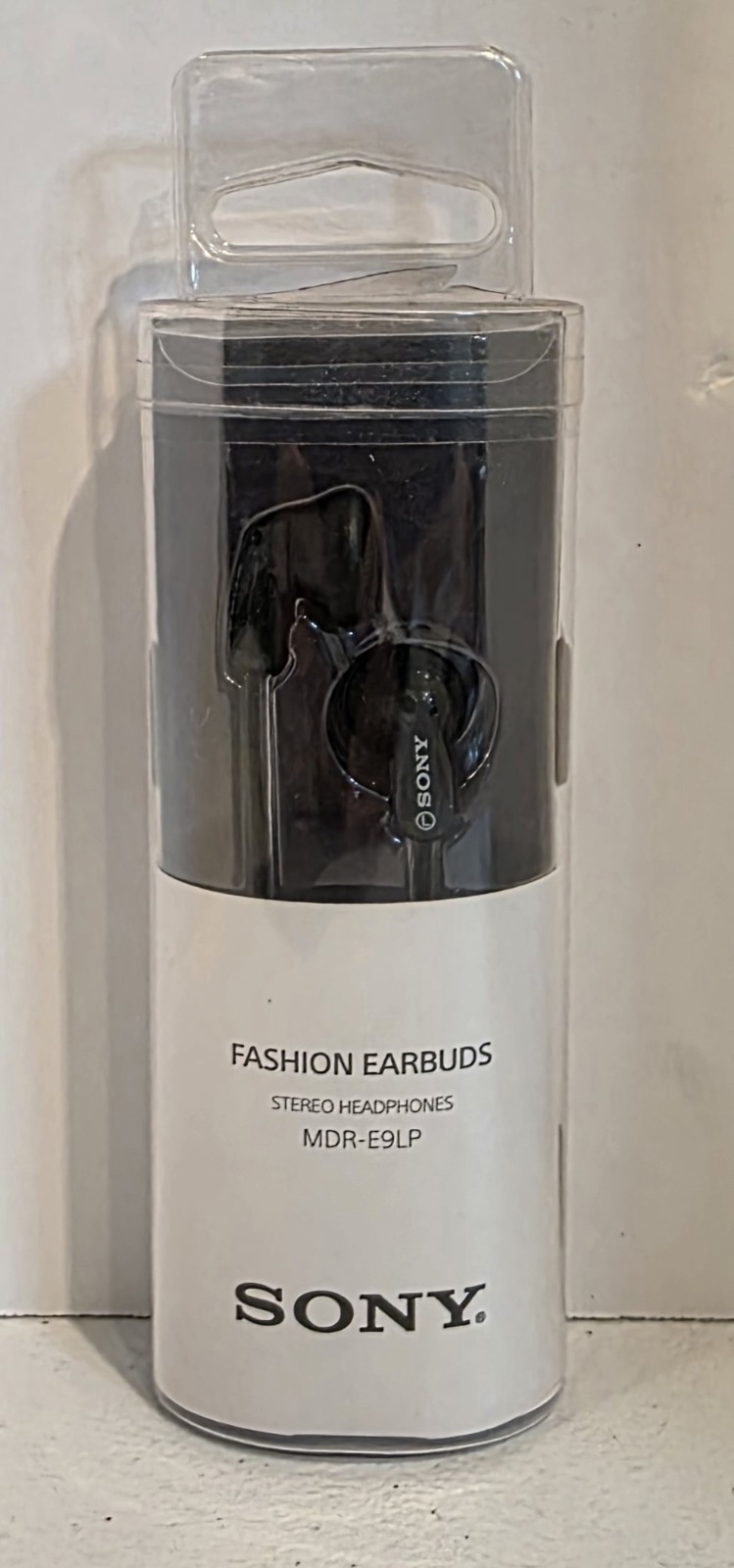 NIP Sony MDR-E9LP/BZ In-Ear Wired Fashion Earbuds Headphones Black Clear Sound
