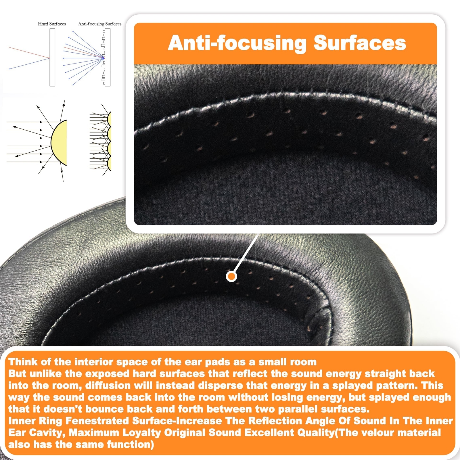 Pure Lambskin Ear Pads For Audio Technica ATH BPHS1 PDG1 PG1 MSO MSOX MSOXBT