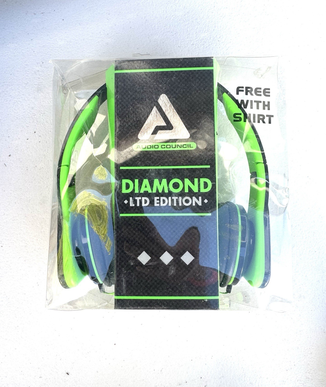 Audio Council Diamond Ltd Edition Green w/black Trim Headphones