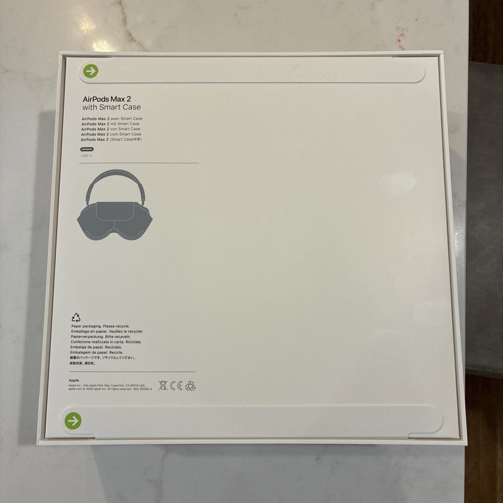 Apple Airpods Max Two With Smart Case new unopened box