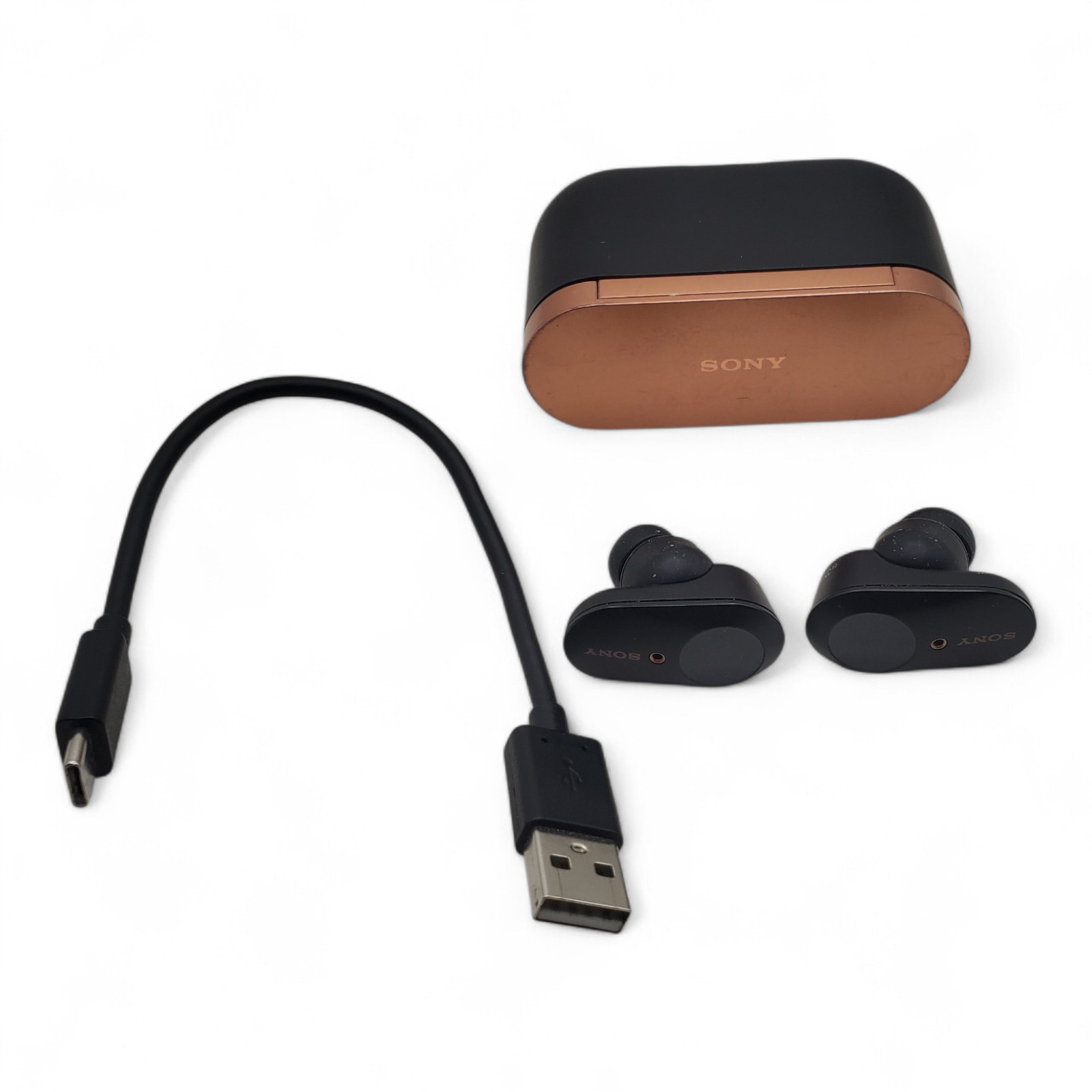 SONY True Wireless Noise Cancelling Earbuds Black