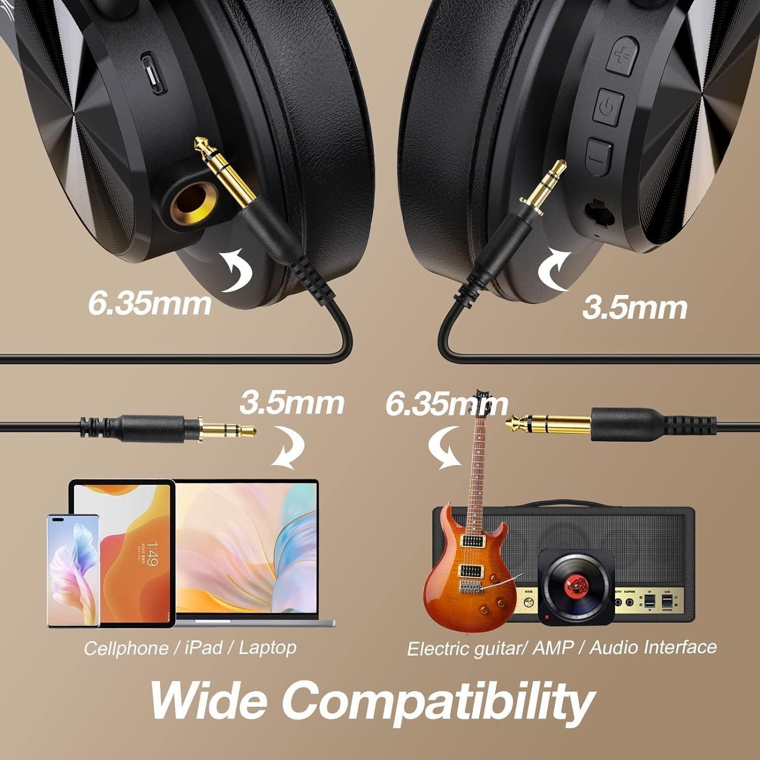 High-Resolution A70 Over-Ear Headphones: Bluetooth 5.3 & Sound Isolation