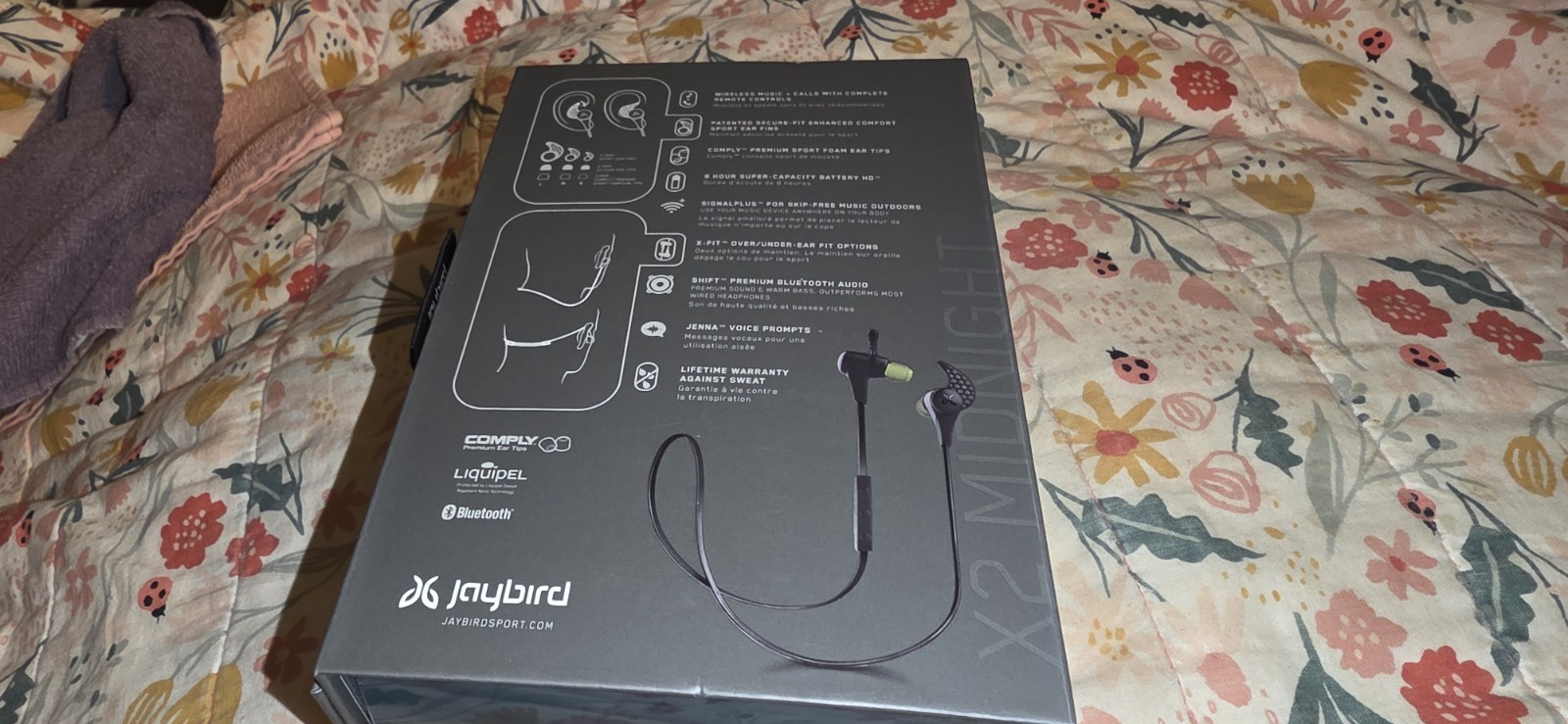 Jaybird X2 In-Ear Only Wireless Headphones – Midnight Black