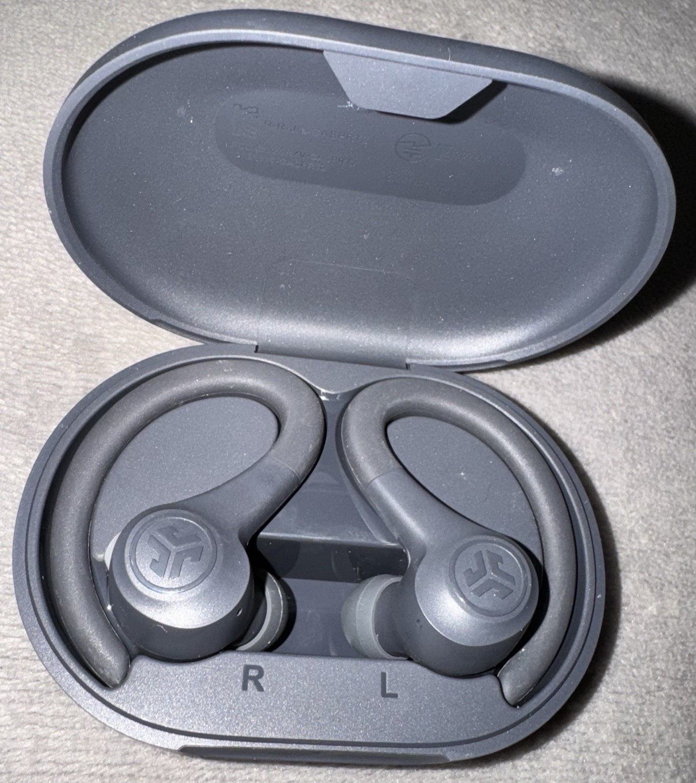 JLAB Wireless GoSport Bluetooth Earbuds, Dark Grey/Black ***TWO-PACK***