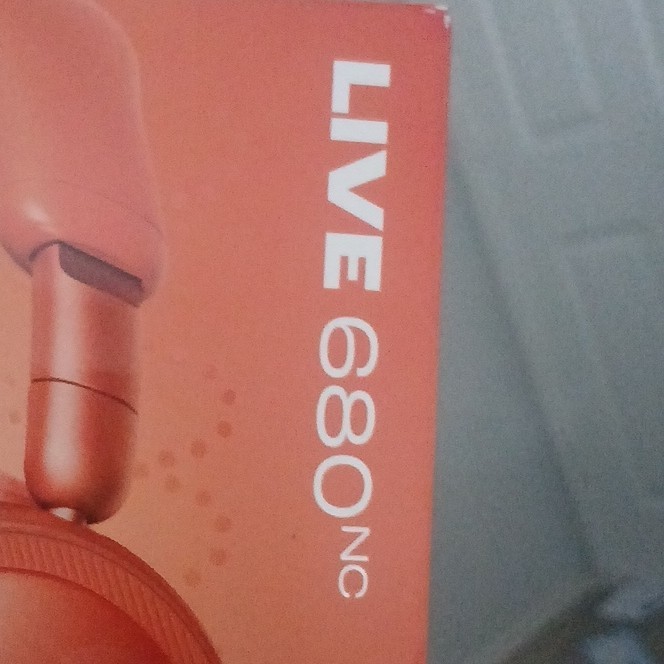 JBL Live 680NC Over-Ear Bluetooth Headphones ANC Spatial Sound Orange