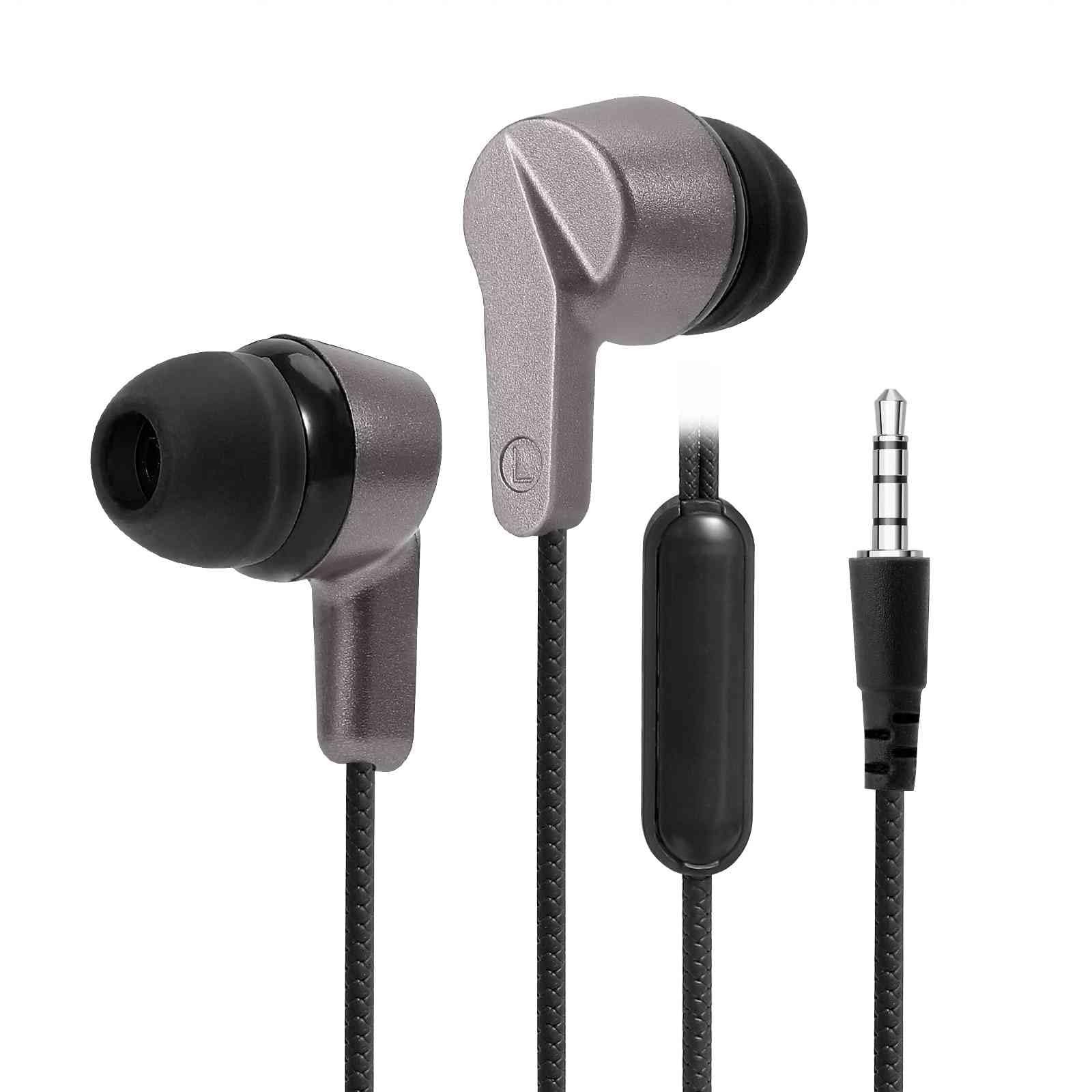 Wired 3.5mm Stereo Headphones with Microphone for Samsung Galaxy J3 (2018)