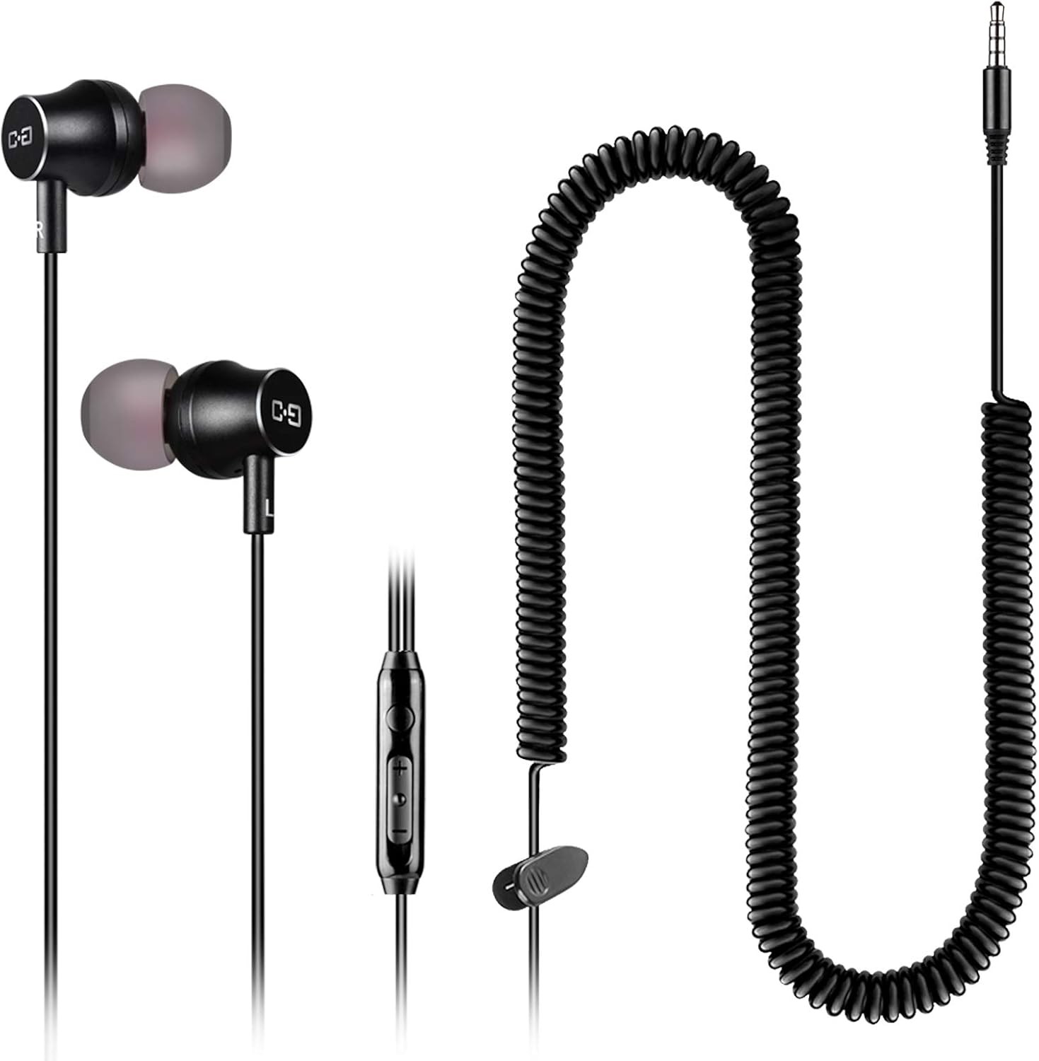 Headphones for TV with Long Cord Earbuds 12Ft 3.5M Extension Cable Earphones New