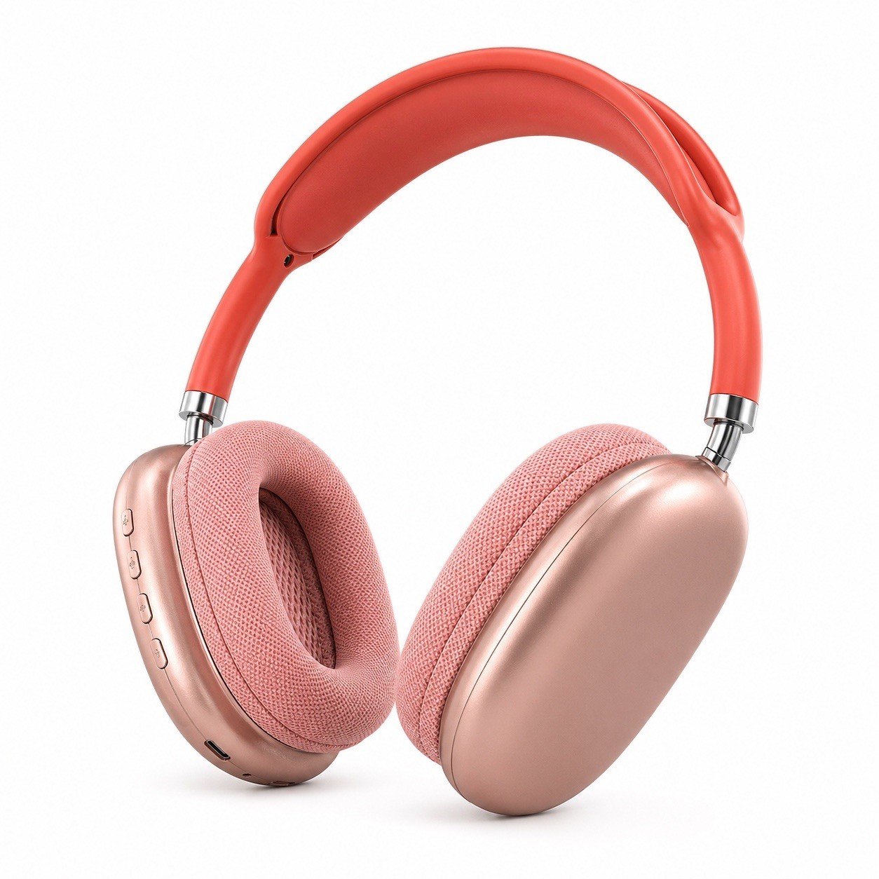 New P9 PRO MAX Headphones Noise Cancelling Bluetooth Earphones Red