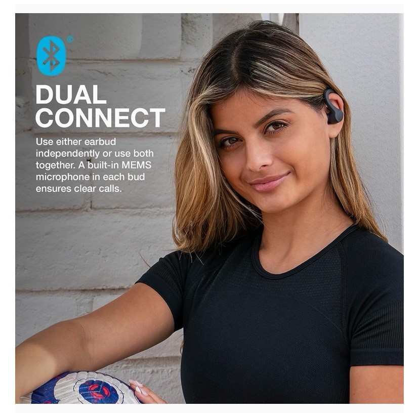 JLab Go Air Sport True Wireless Bluetooth Earbuds With Charging Case – Graphite