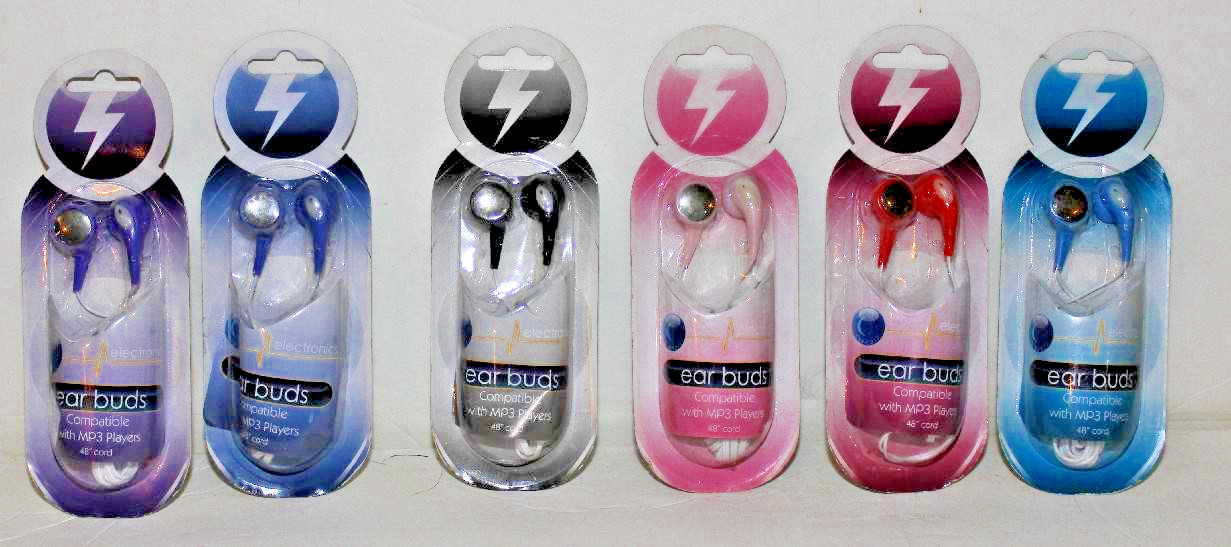 Ear buds 3.5mm 4FT CORD