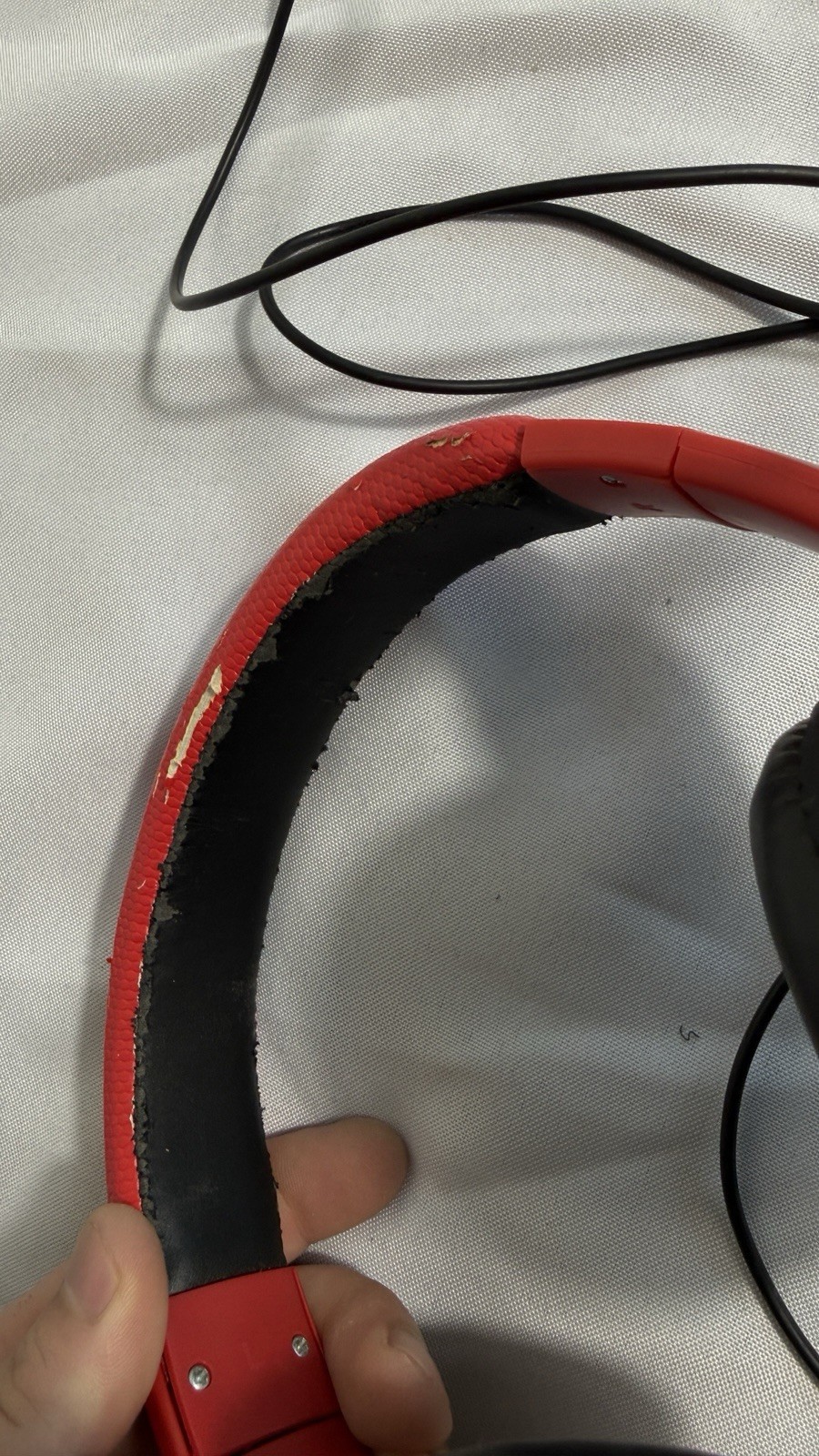 Red Over-Ear Wired Headphones – 3.5mm Jack