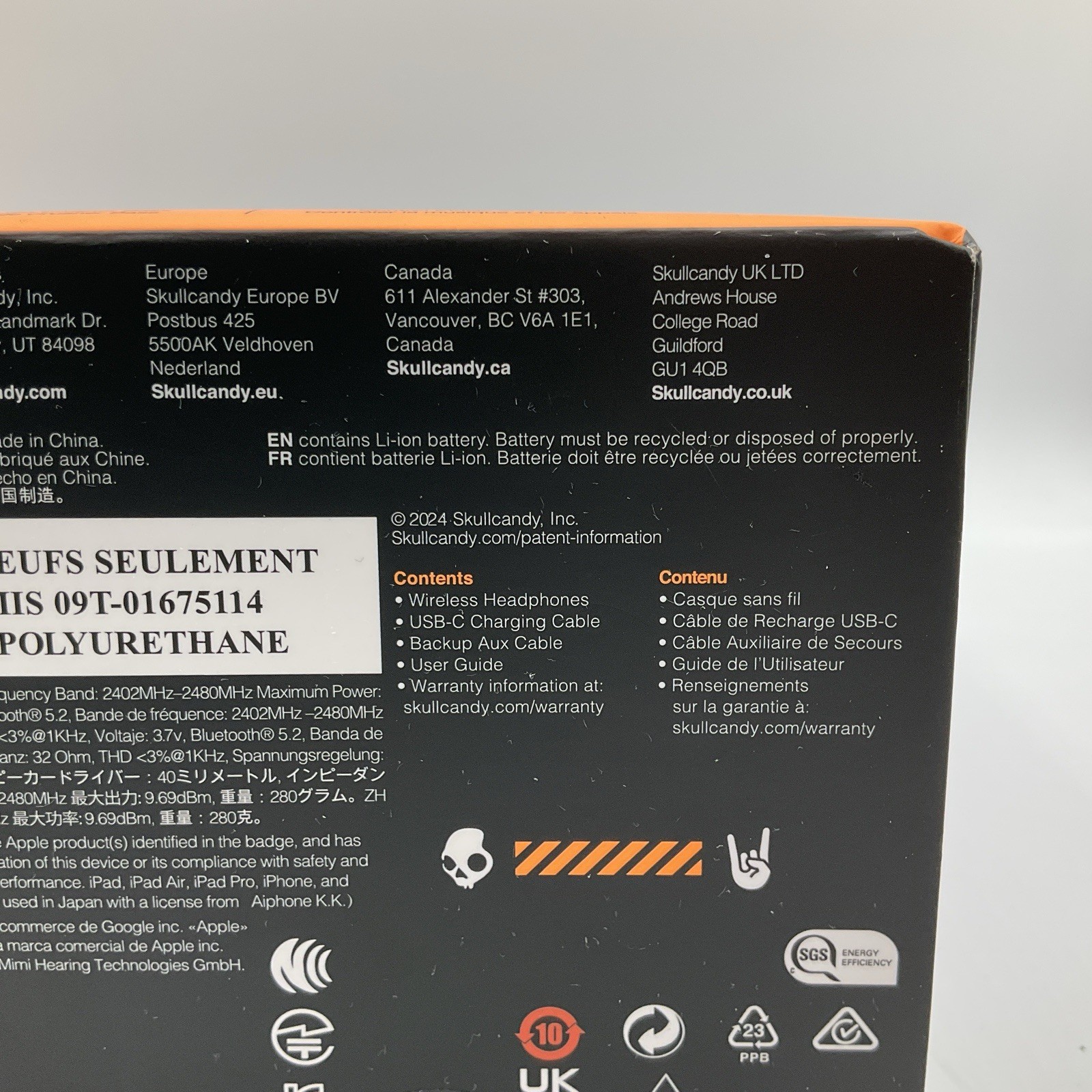 NEW Skullcandy Crusher XT Wireless Foldable Over-Ear Headphones SCCRW