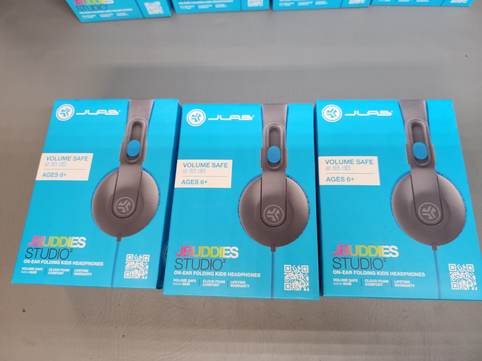 Lot of 7 – JLab Volume Safe at 85dB Jbuddies Studio Headphones