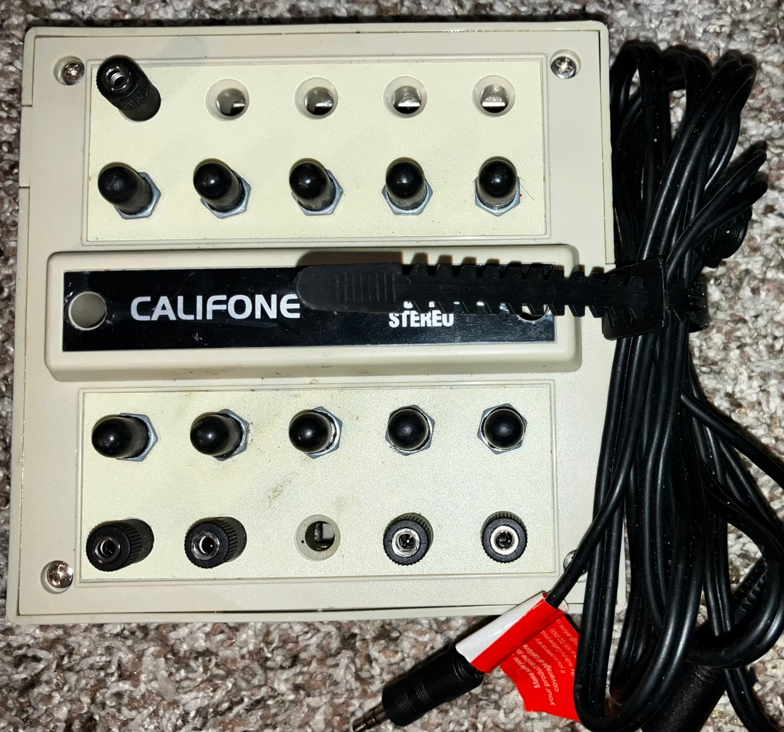 Califone 1210AV-PS Stereo 10-Position Jackbox with Individual Volume Controls