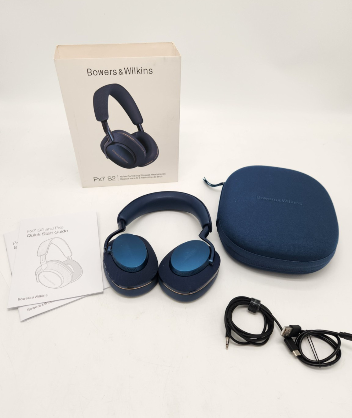 Bowers & Wilkins Px7 S2 Noise Canceling Wireless Headphone | Ocean Blue