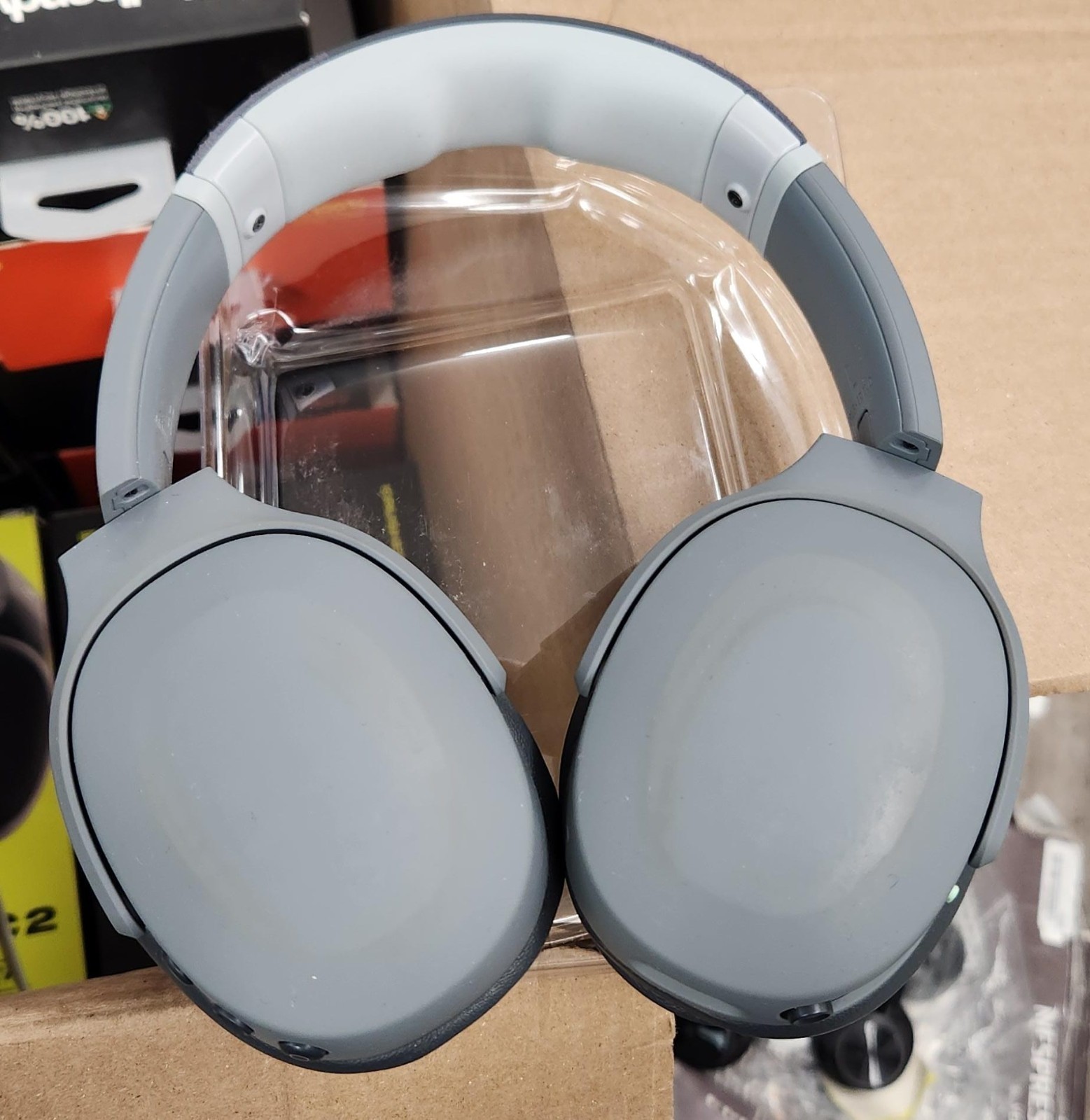 Skullcandy Crusher Evo Wireless Headphones, Adjustable Bass, 40h Grey Used Heads