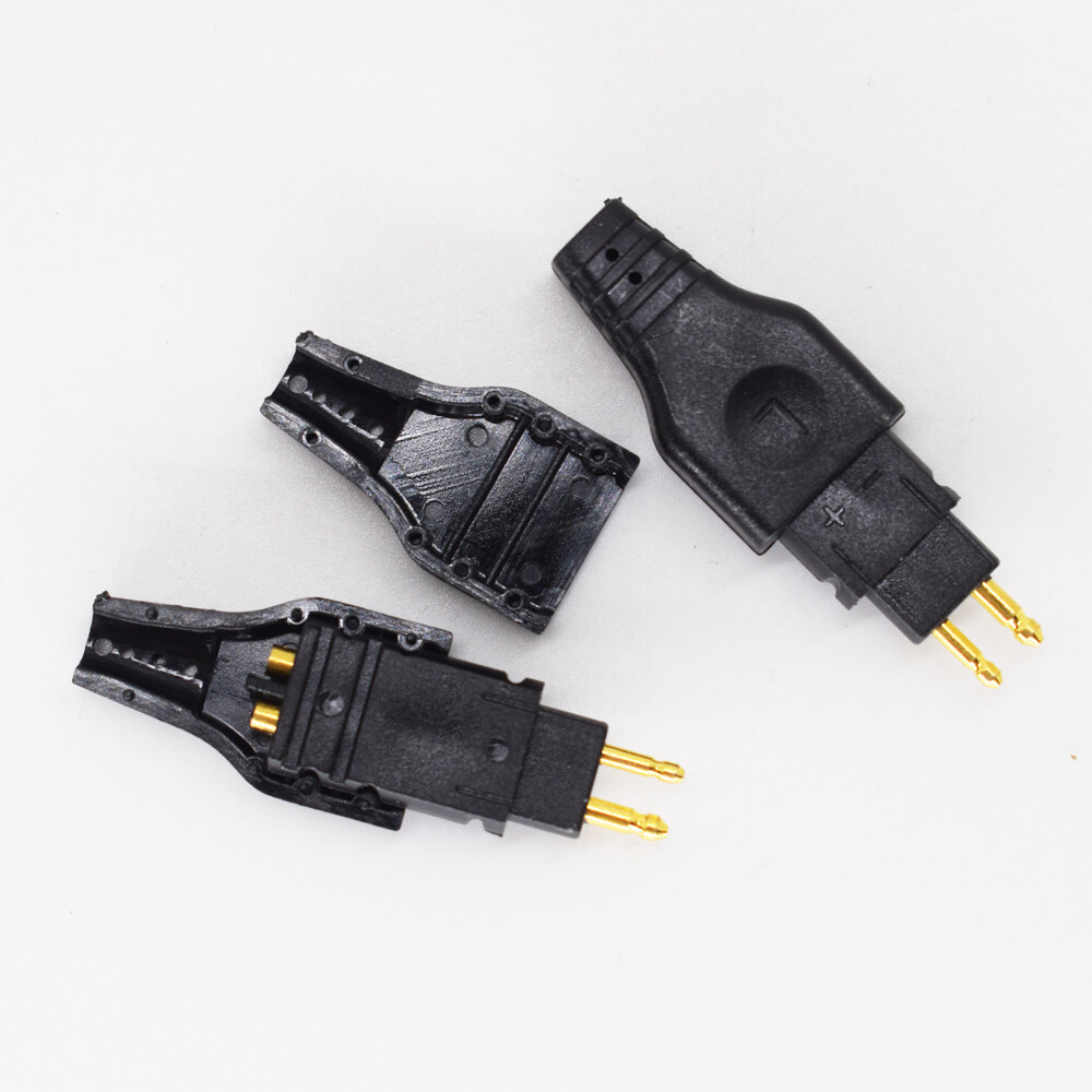 10pairs Gold Plated Headphones Audio Connector Cables Jack HD650 With Shell L+R