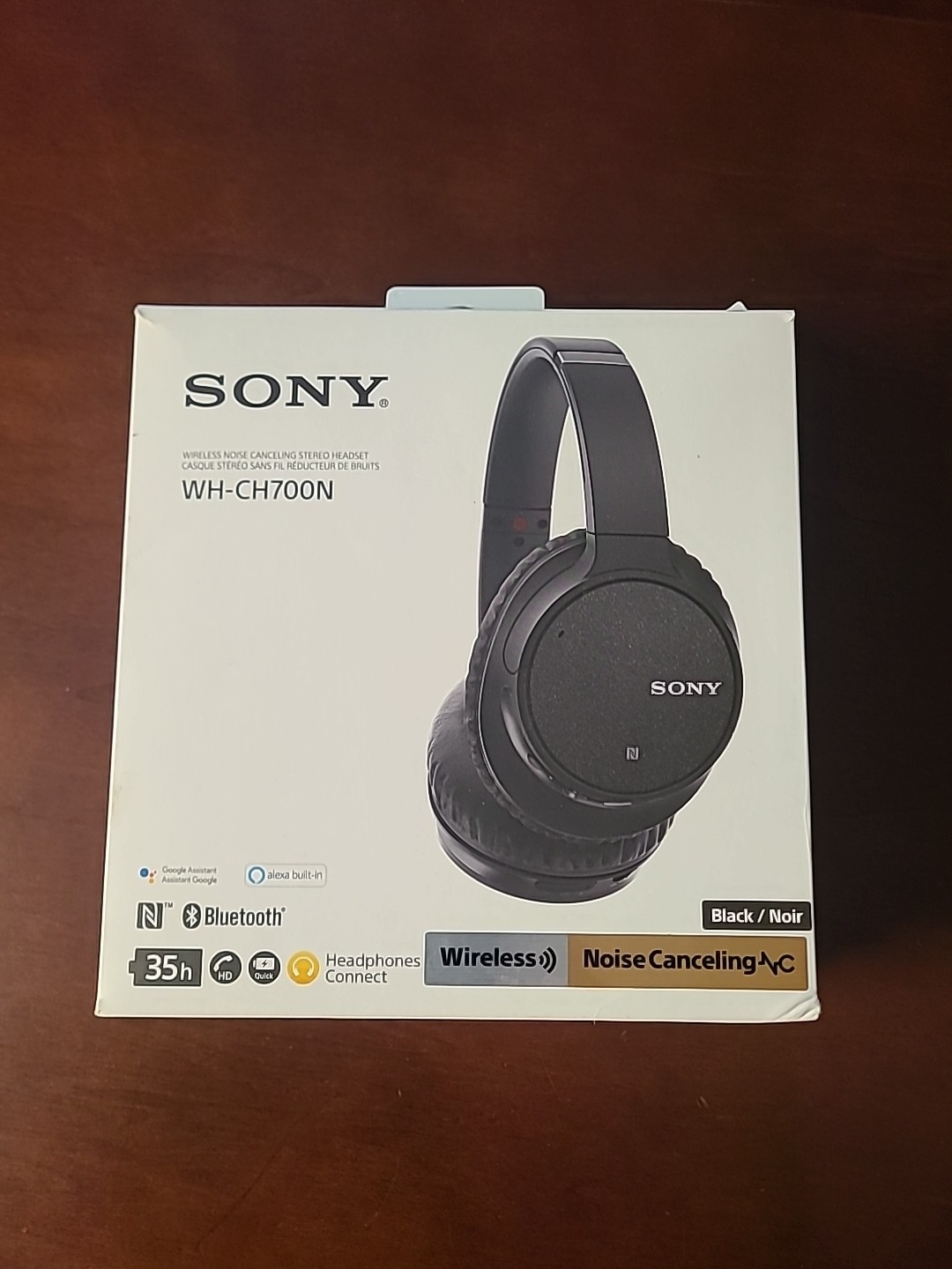 Sony WH-CH700N Noise Canceling Over-Ear Wireless Headphone BLACK