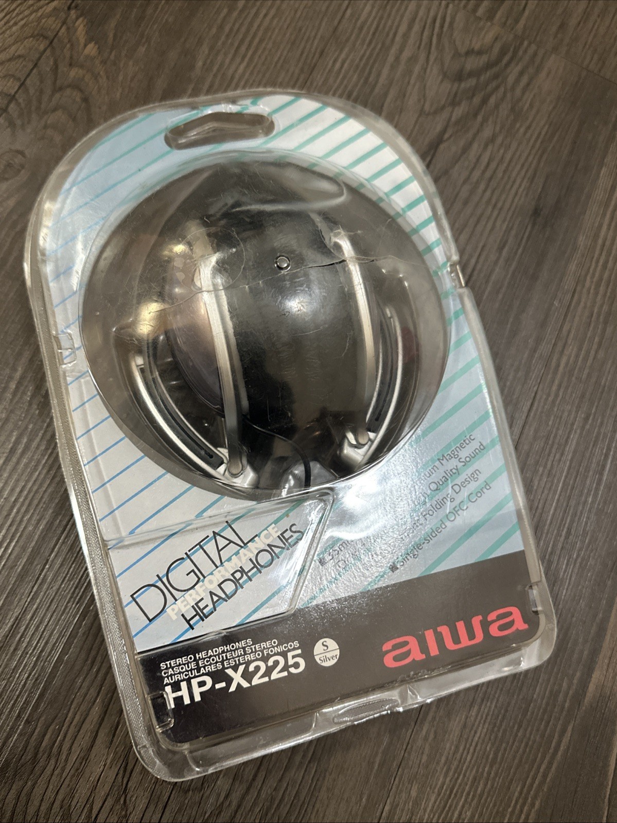 Vintage AIWA Foldable Digital Performance Headphones NOS AIWA HP-X225 Sealed NEW
