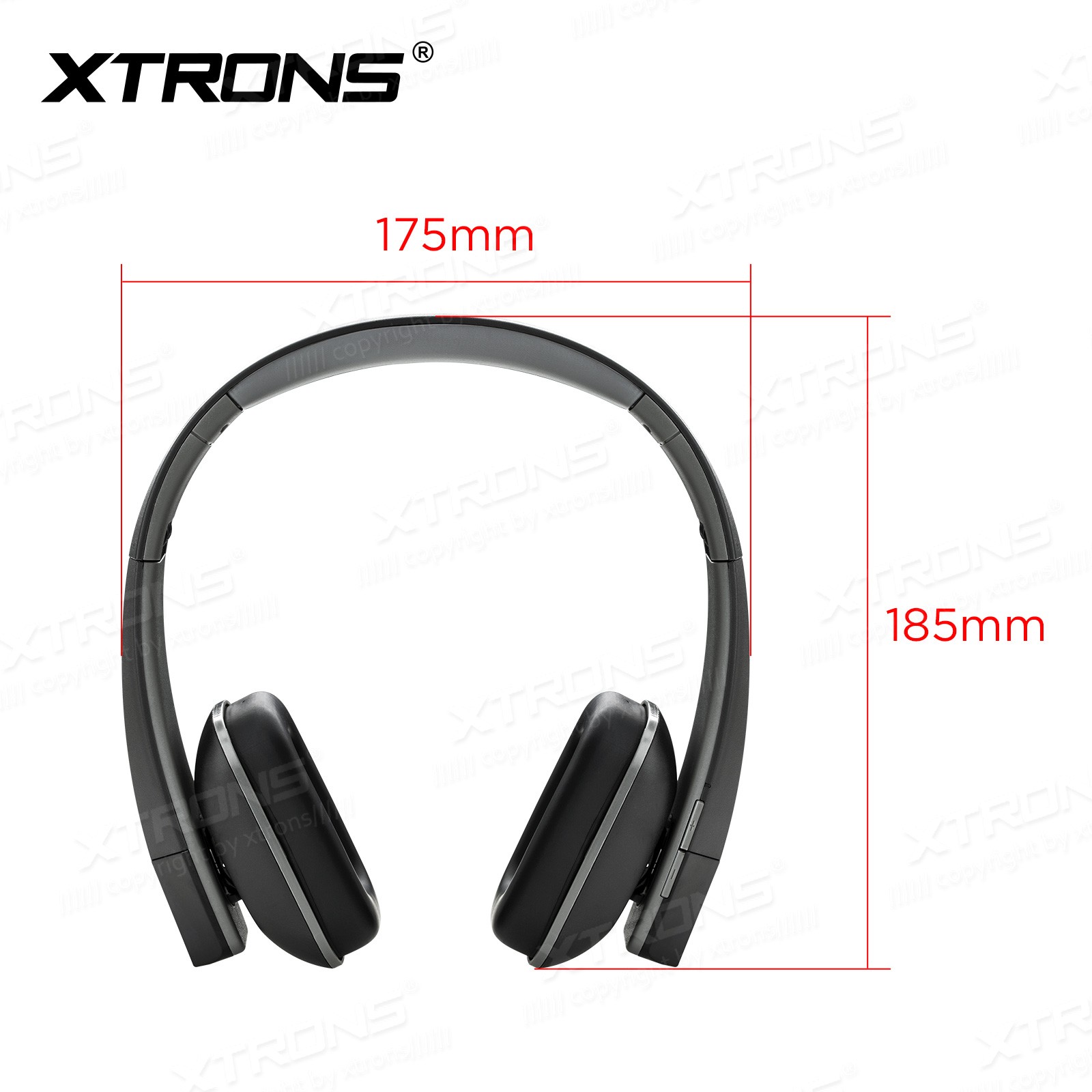 2X XTRONS Portable Bluetooth 5.3 Headphones Foldable Wireless Over Ear Headset