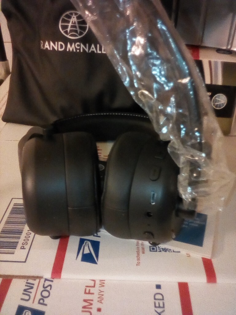 Rand McNally ClearDryve 50 2-in-1 Wireless Bluetooth Headphones/Headset (Black)