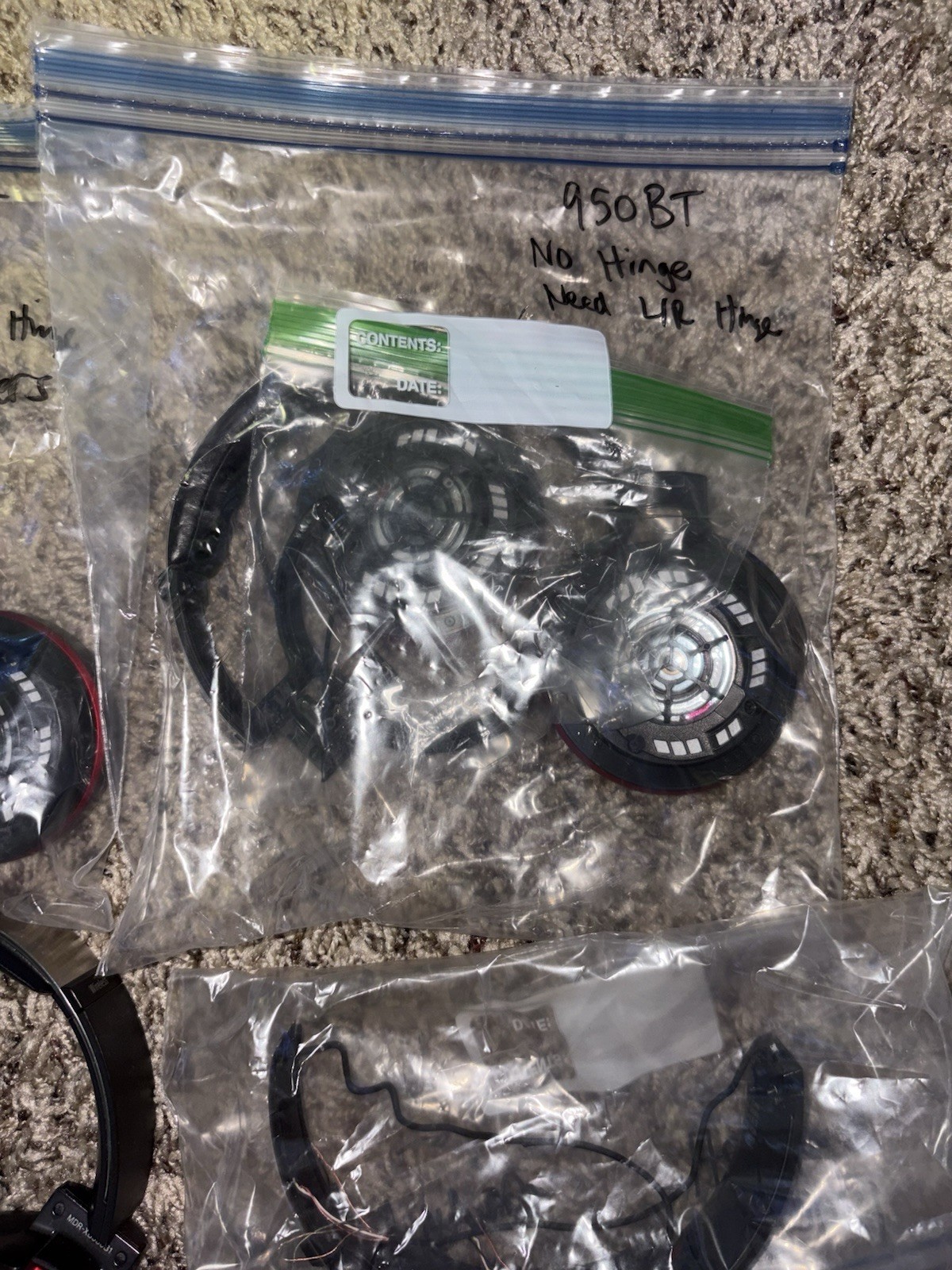 Sony Headphones Lot, XB950B1/T Over-Ear, For Parts & Repair Only
