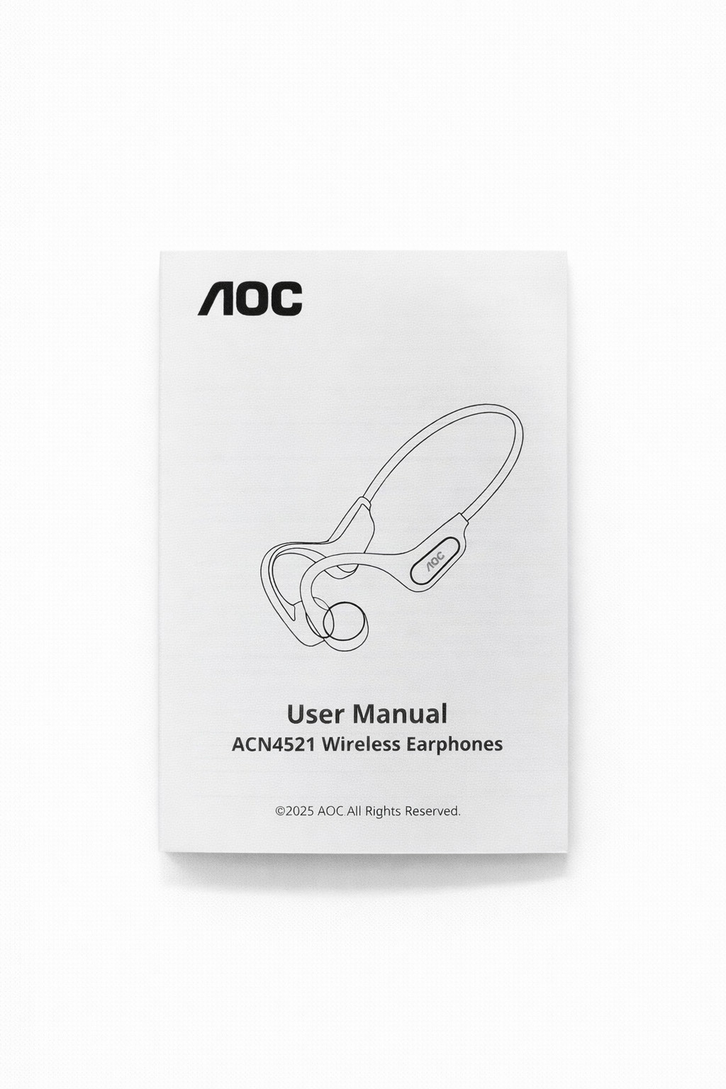 AOC ACN4521 Bluetooth 5.4 Open-Ear Design Bone Conduction Sports Headphones