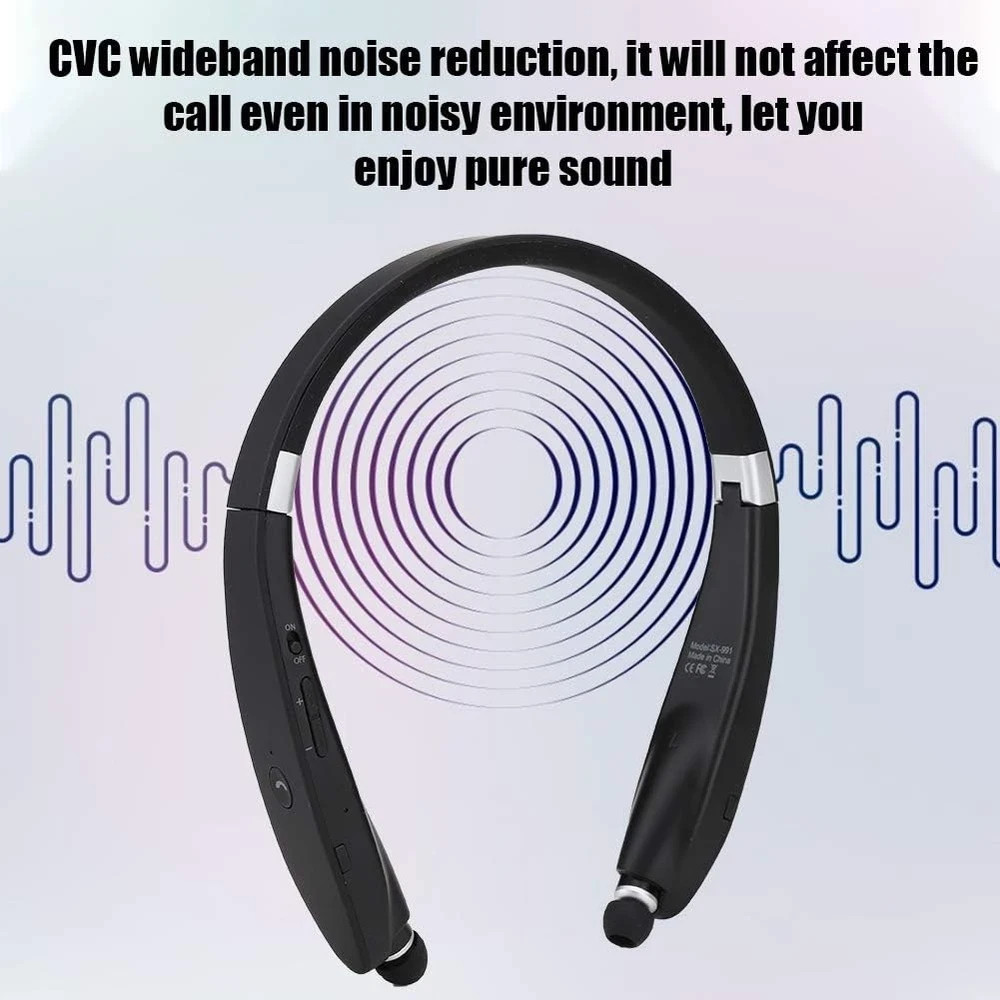 Sx991 Headphones Model Sx 991 Abs Sx 991 Foldable Neck Hanging Type Telescopic H