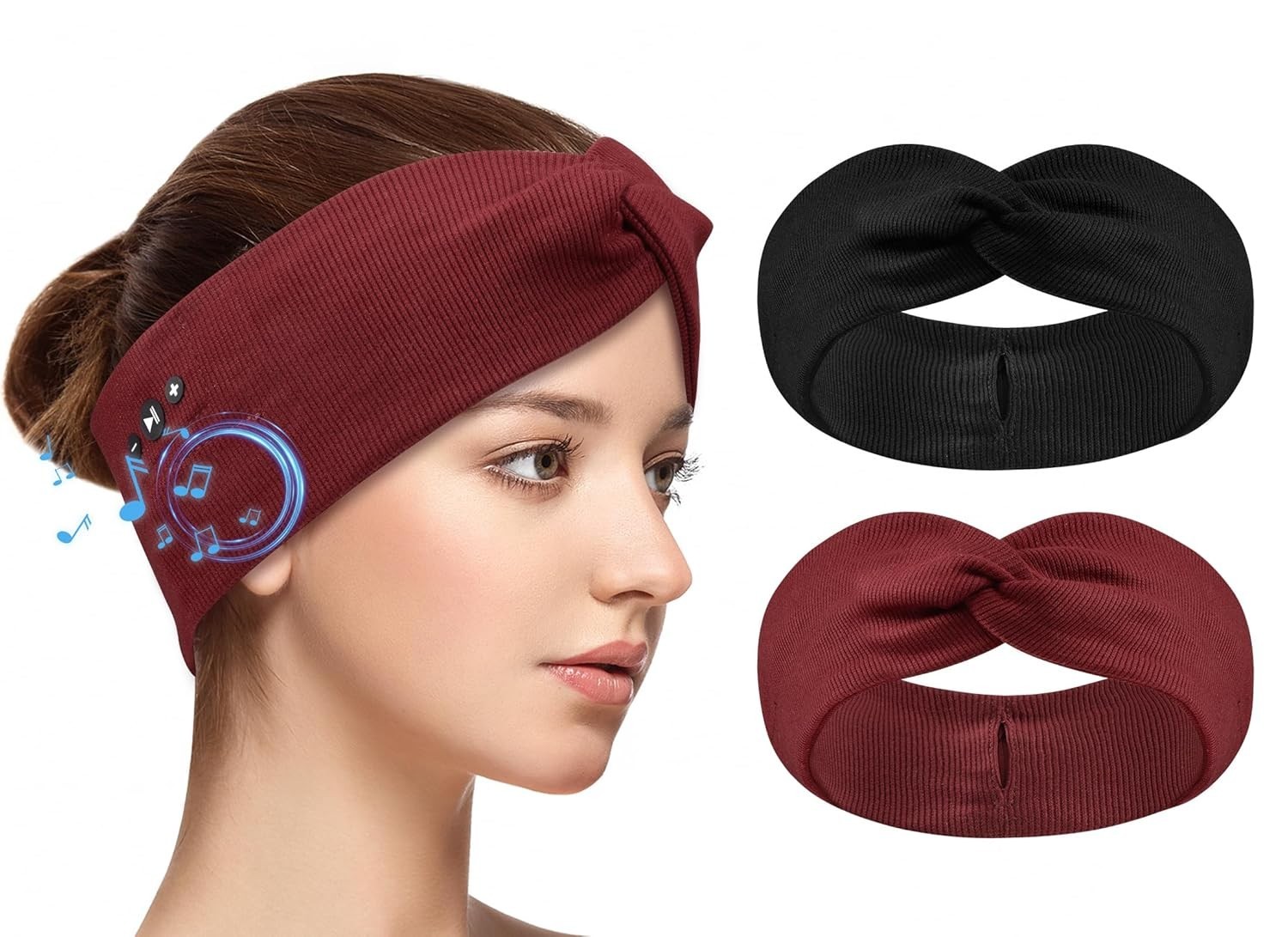 Wireless Bluetooth Headband Headphones for Women – Perfect for Workouts & Travel
