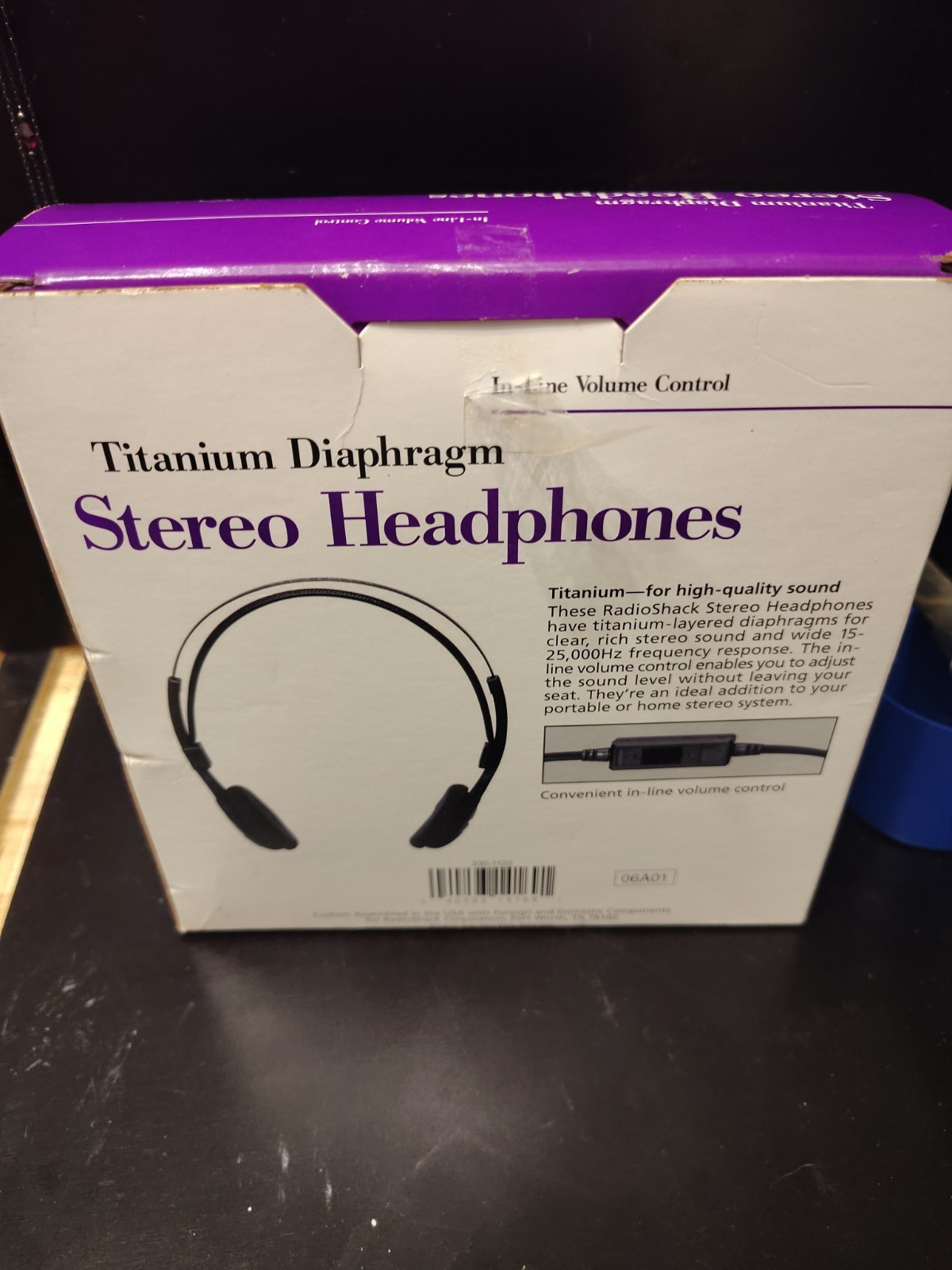 Radio Shack Pro 35 Titanium Stereo Headphones Black Gray New