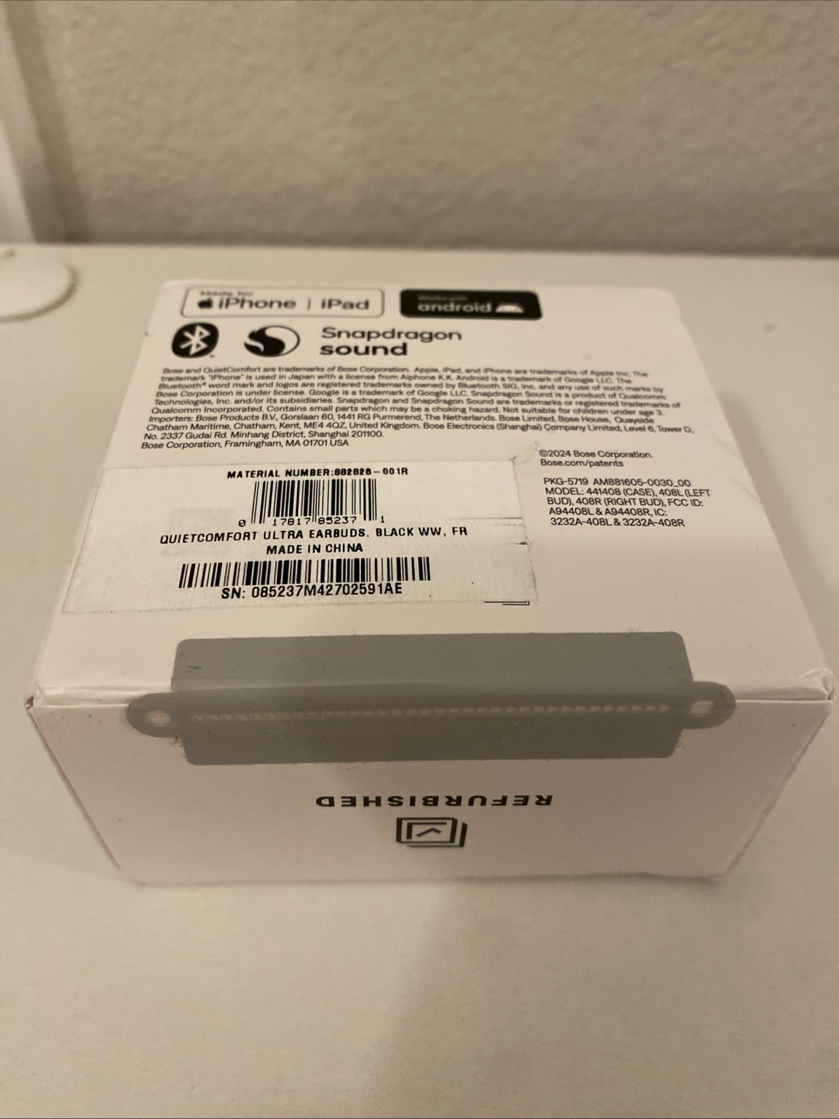 Bose QuietComfort Ultra Noise Cancelling Earbuds Black FR Sealed Authentic USA