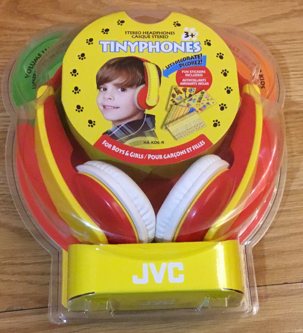 Jvc HA-KD6-R(Red/Rouge) “Tinyphones” Headphones ( Model #: 4683807013 6). New.