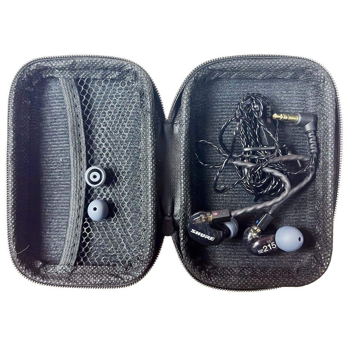 Shure SE215K Professional In Ear Live Sound Monitoring Headphones Black Earbuds